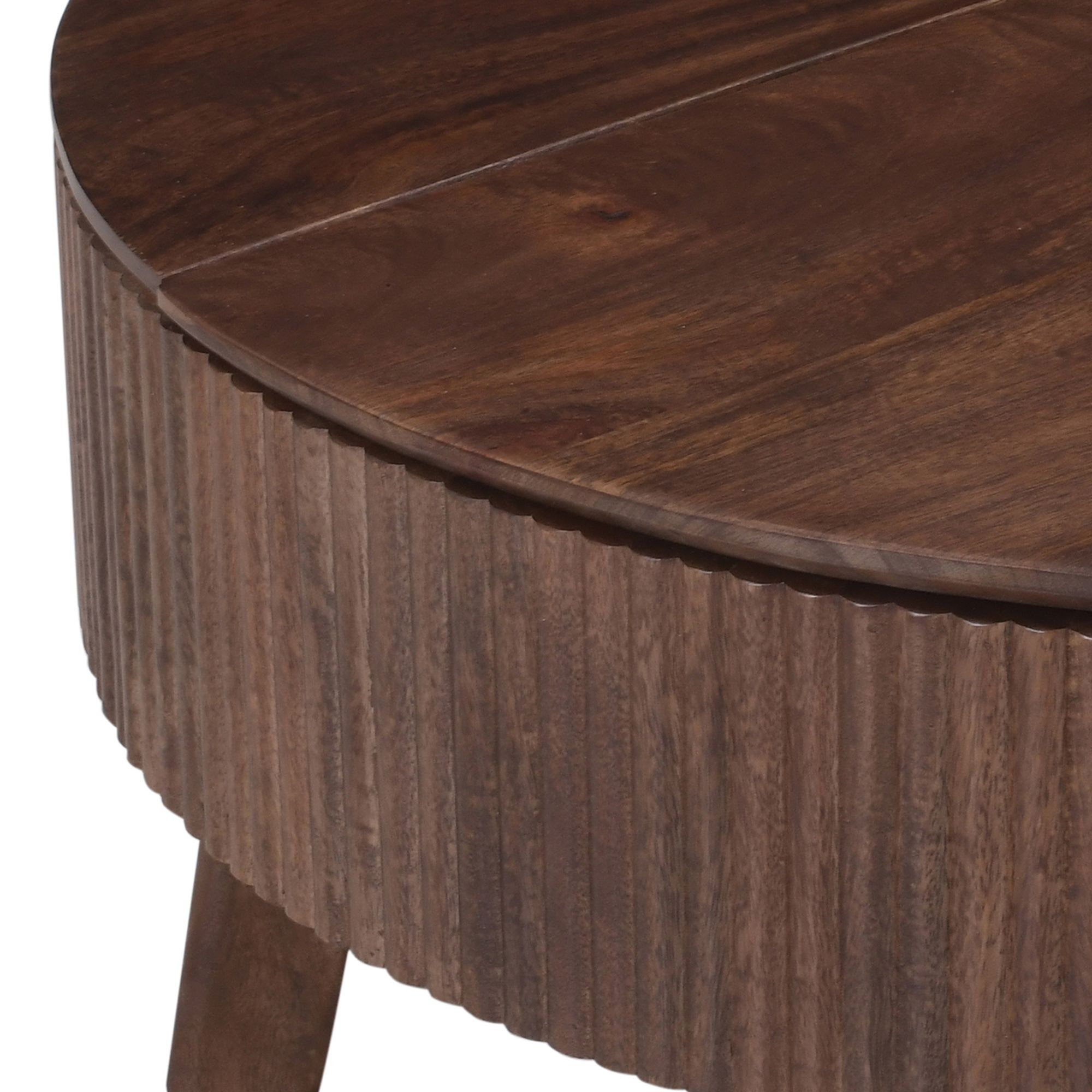 Balark Round Lift-Top Coffee Table in Walnut (Pre-order)