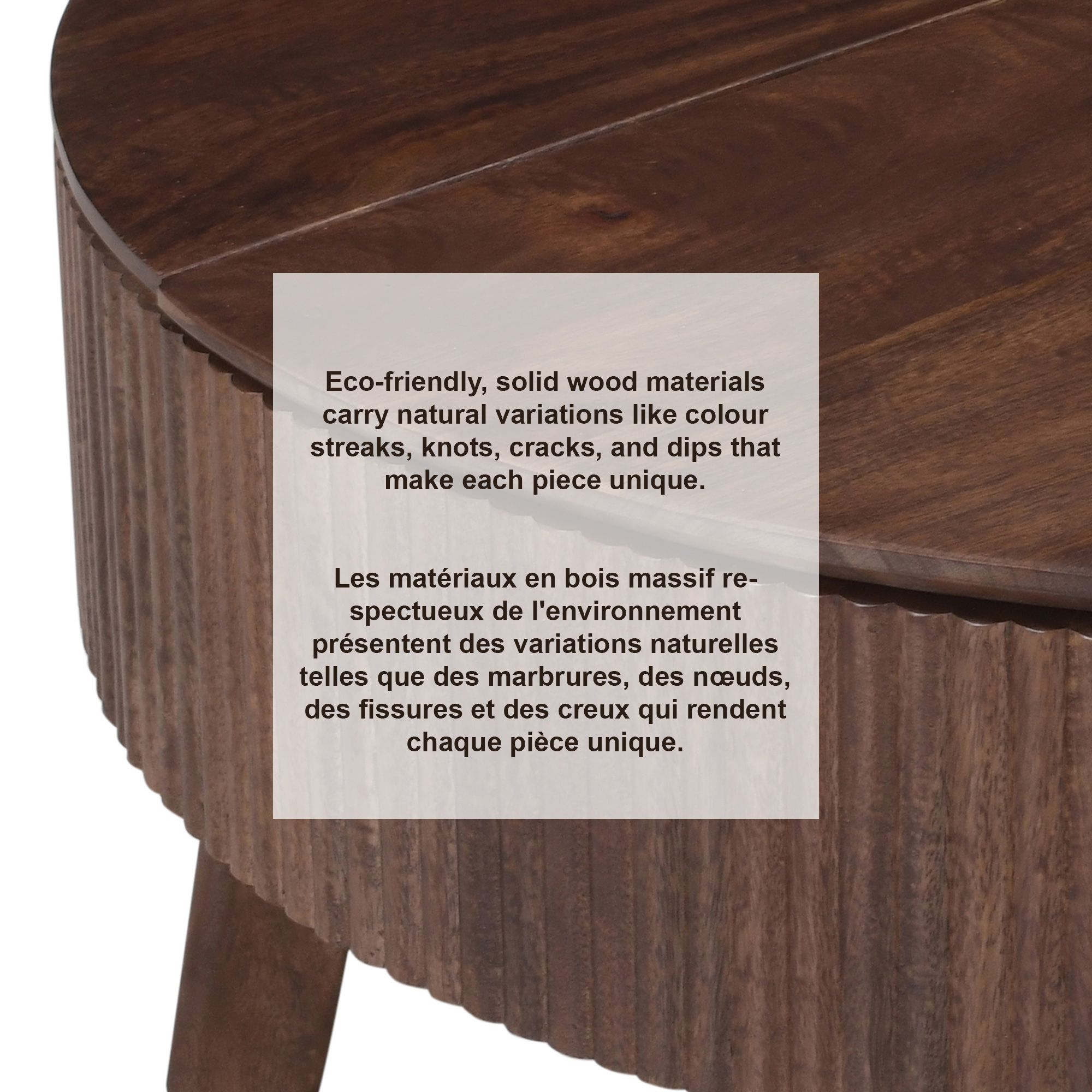 Balark Round Lift-Top Coffee Table in Walnut (Pre-order)