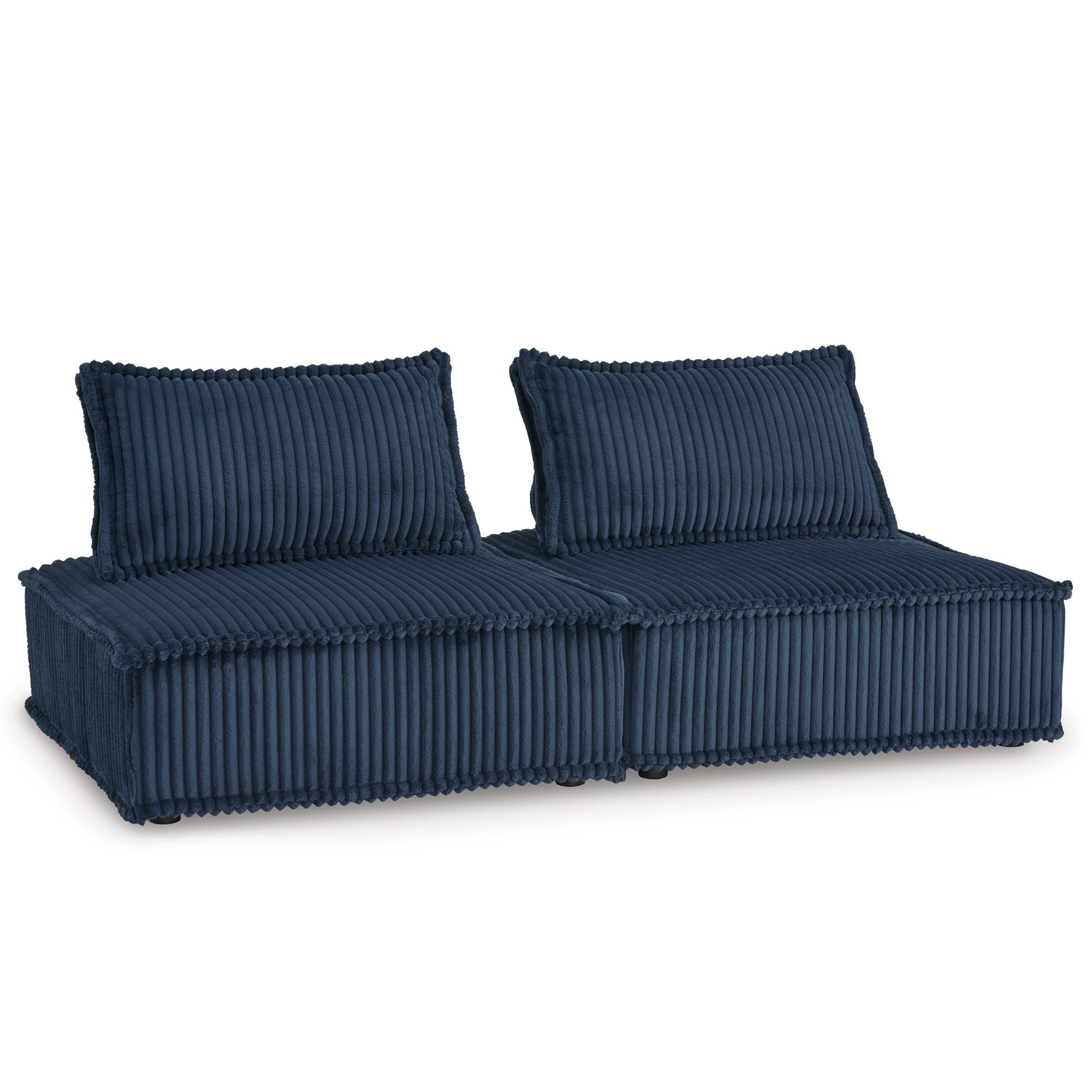 Bales 2-piece Modular Loveseat in Navy