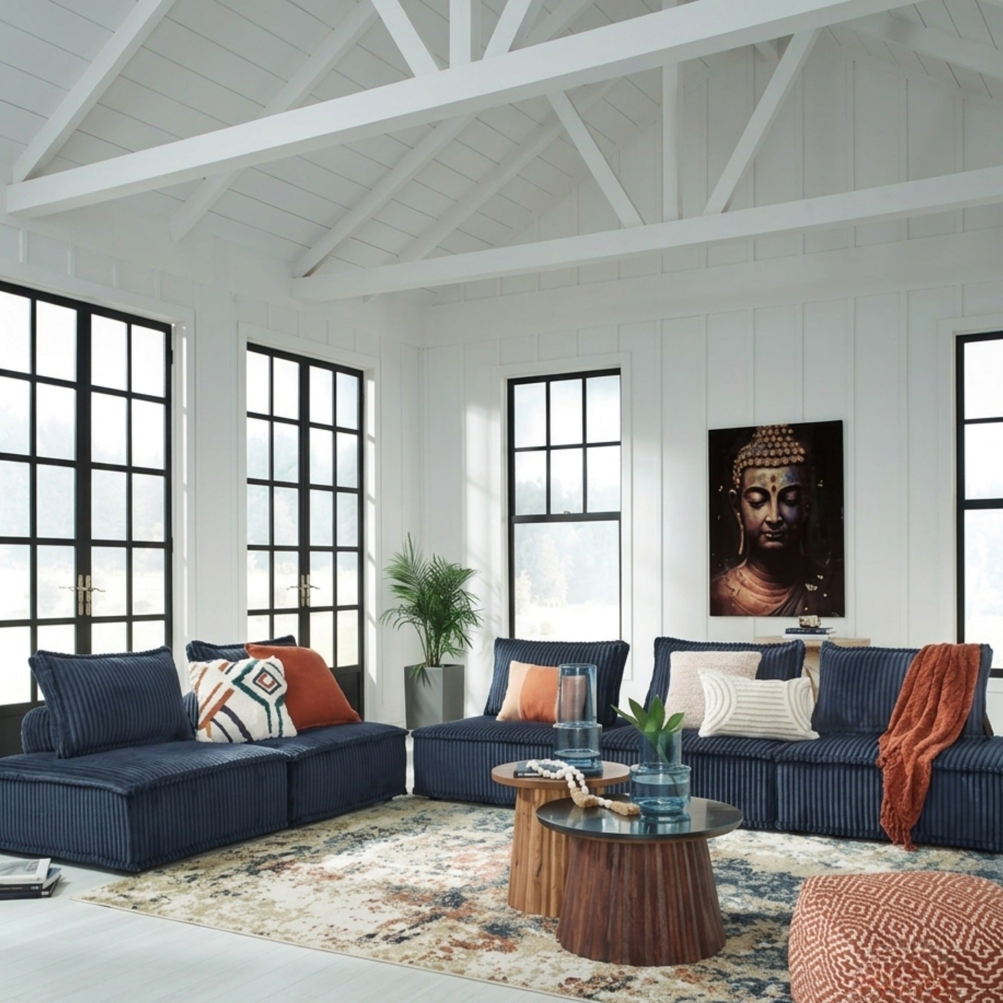 Bales 5-Piece Modular Sectional in Navy