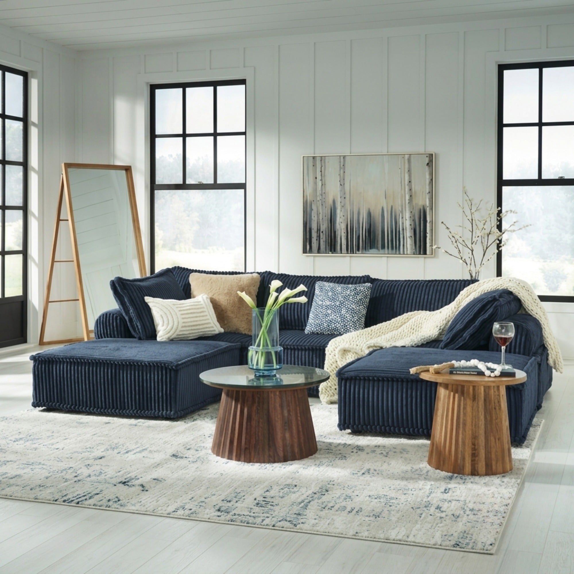 Bales 5-Piece Modular Sectional in Navy
