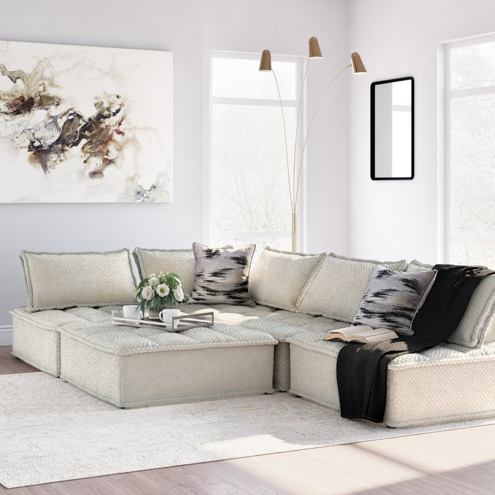 Bales 5-Piece Modular Sectional in Taupe