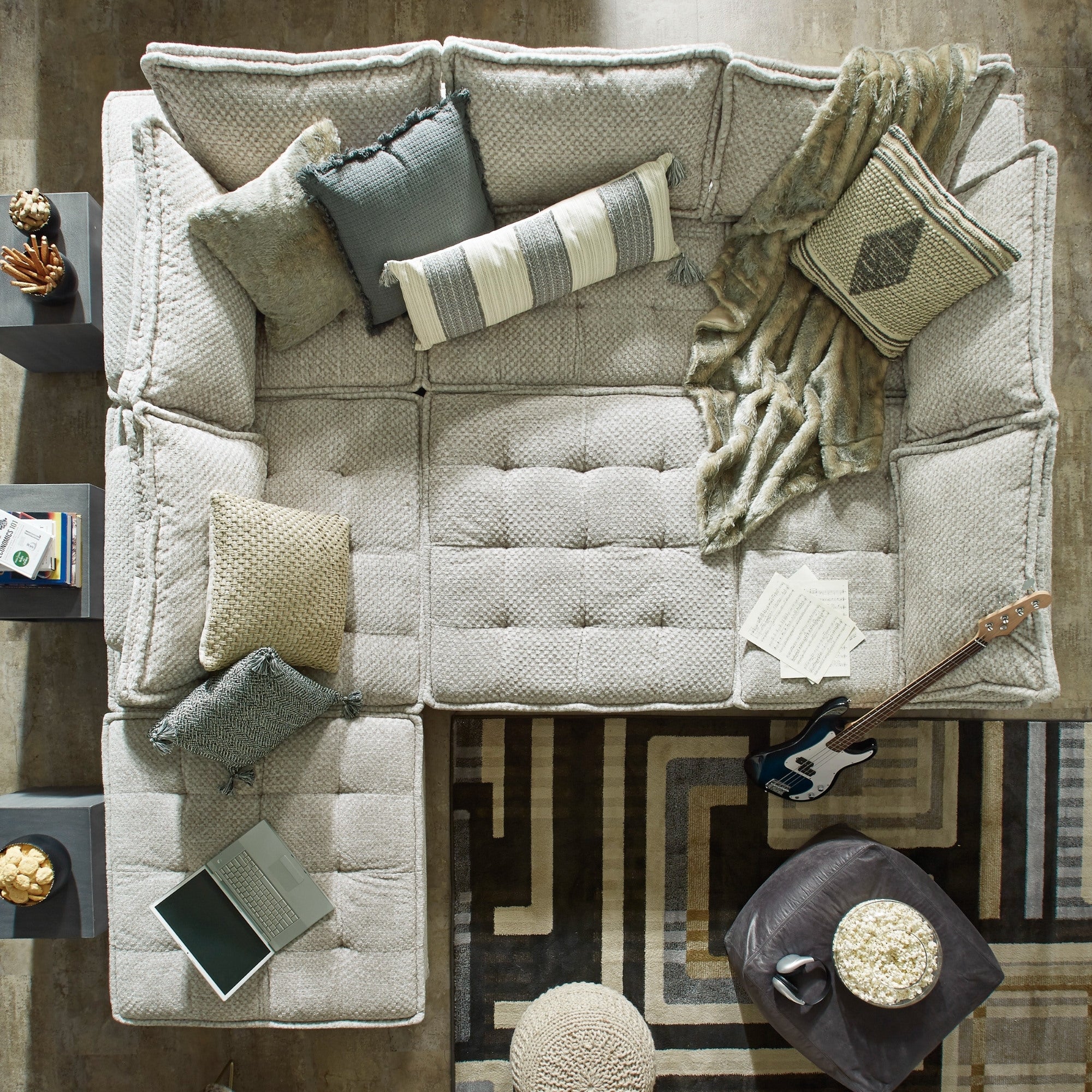 Bales 7-Piece Modular Sectional in Taupe