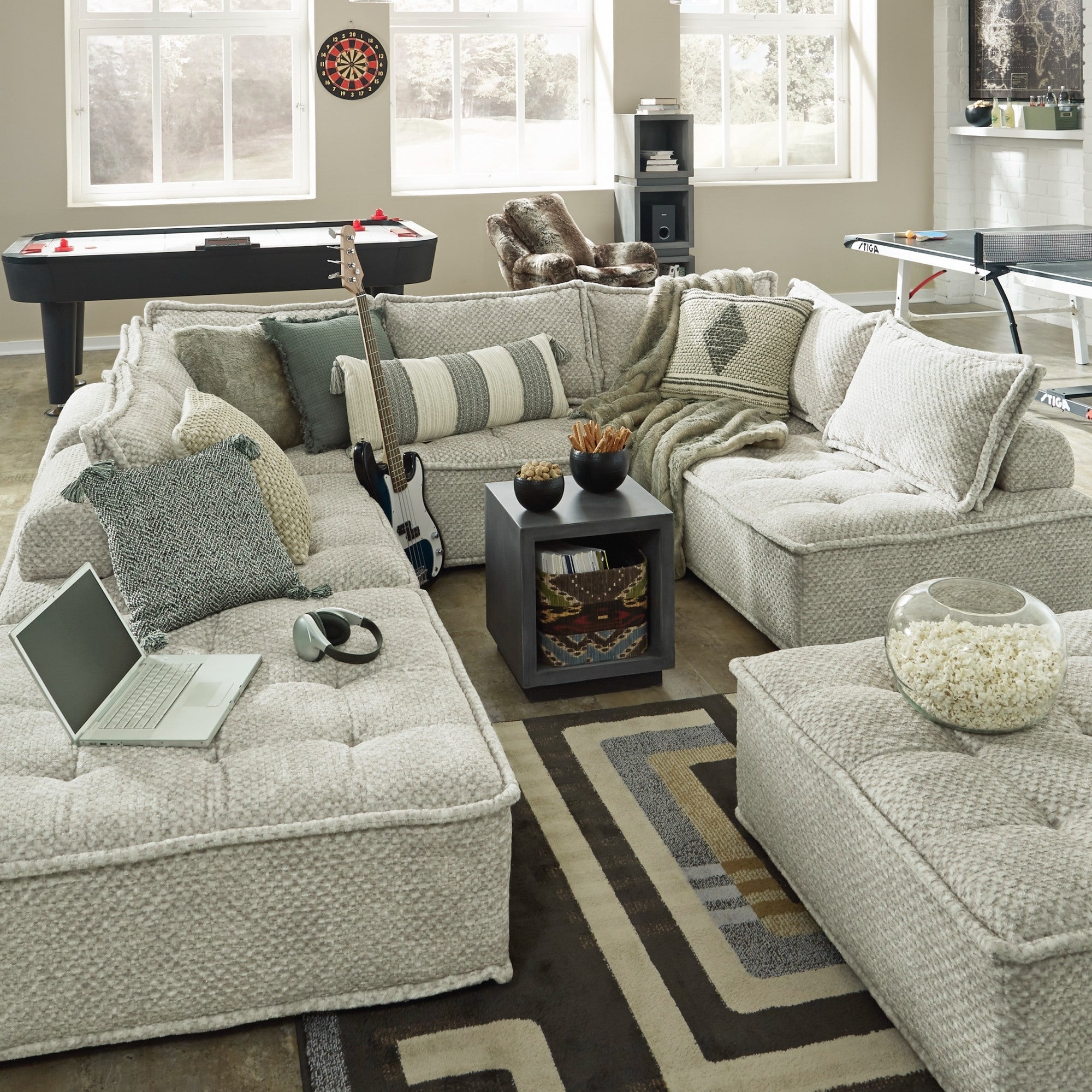 Bales 7-Piece Modular Sectional in Taupe