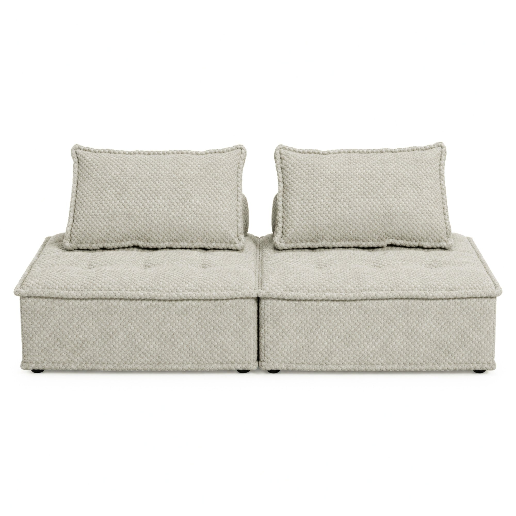 Bales 2-piece Modular Loveseat in Taupe