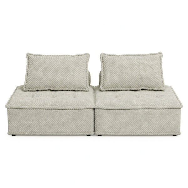 Bales 2-piece Modular Loveseat in Taupe