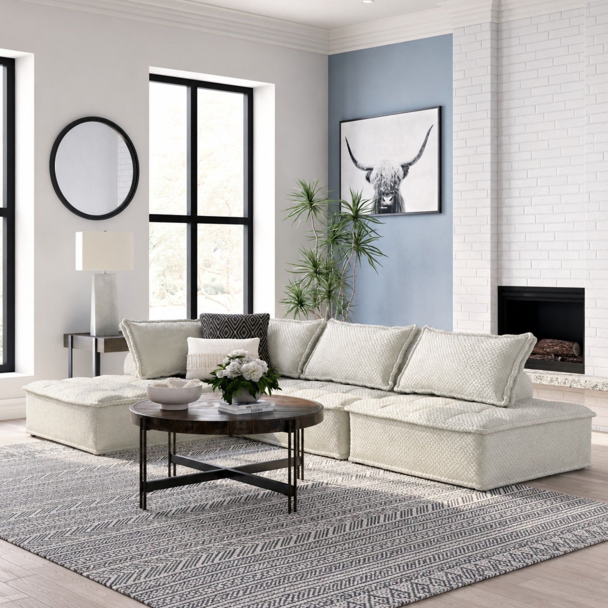 Bales 4-Piece Modular Sectional Taupe