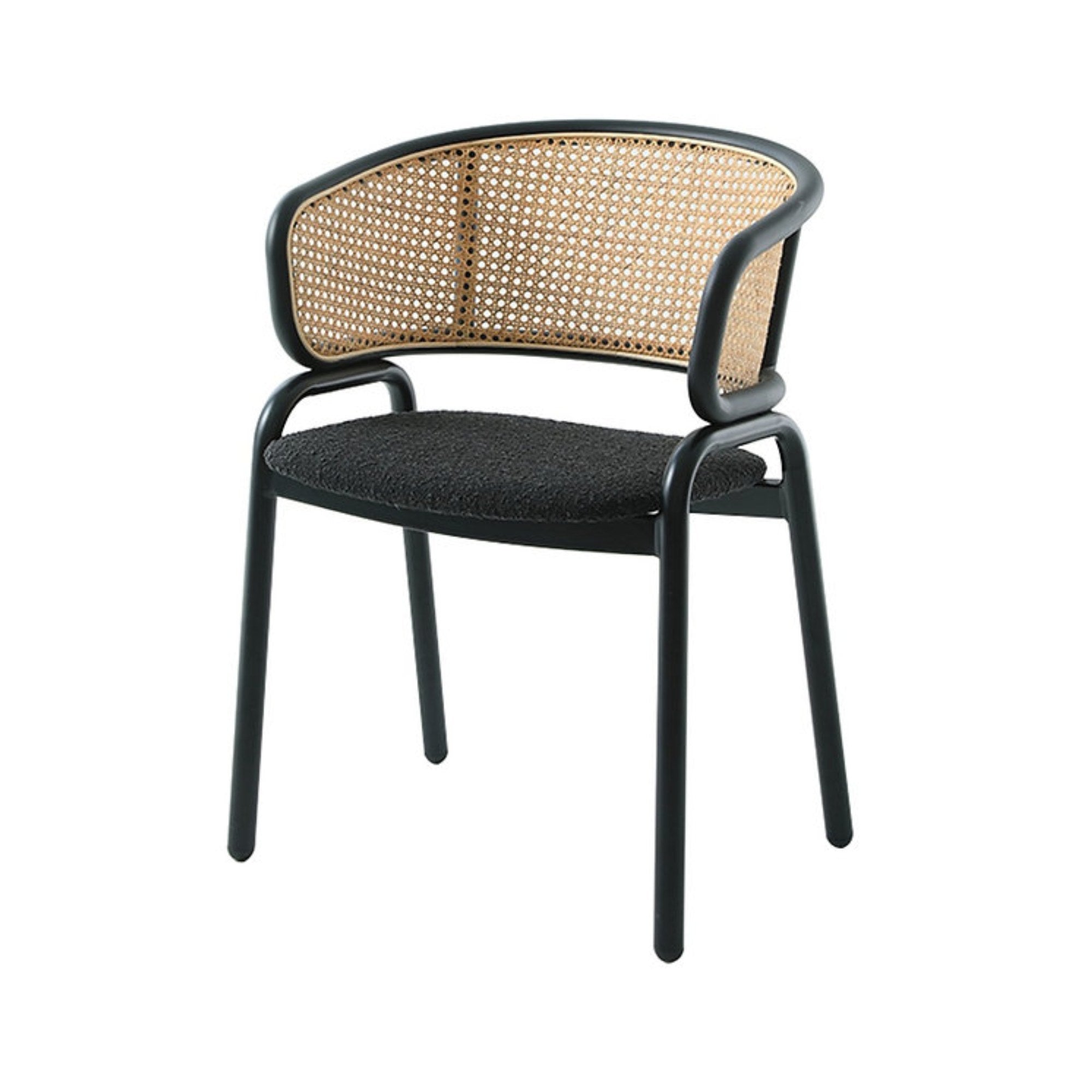 Black Bali Dining Arm Chair by Elite Living, showing a stylish outdoor chair with armrests and modern design.