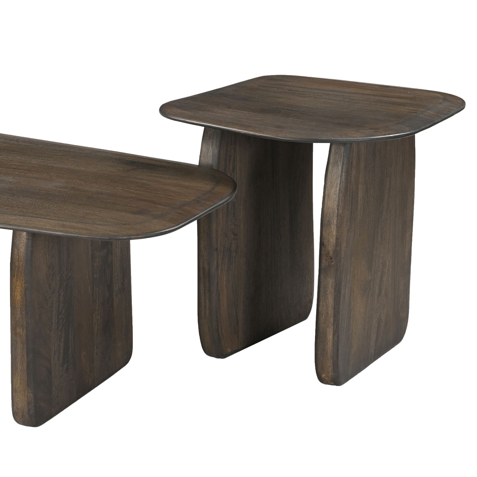 Bazul Organic End Table in Mocha