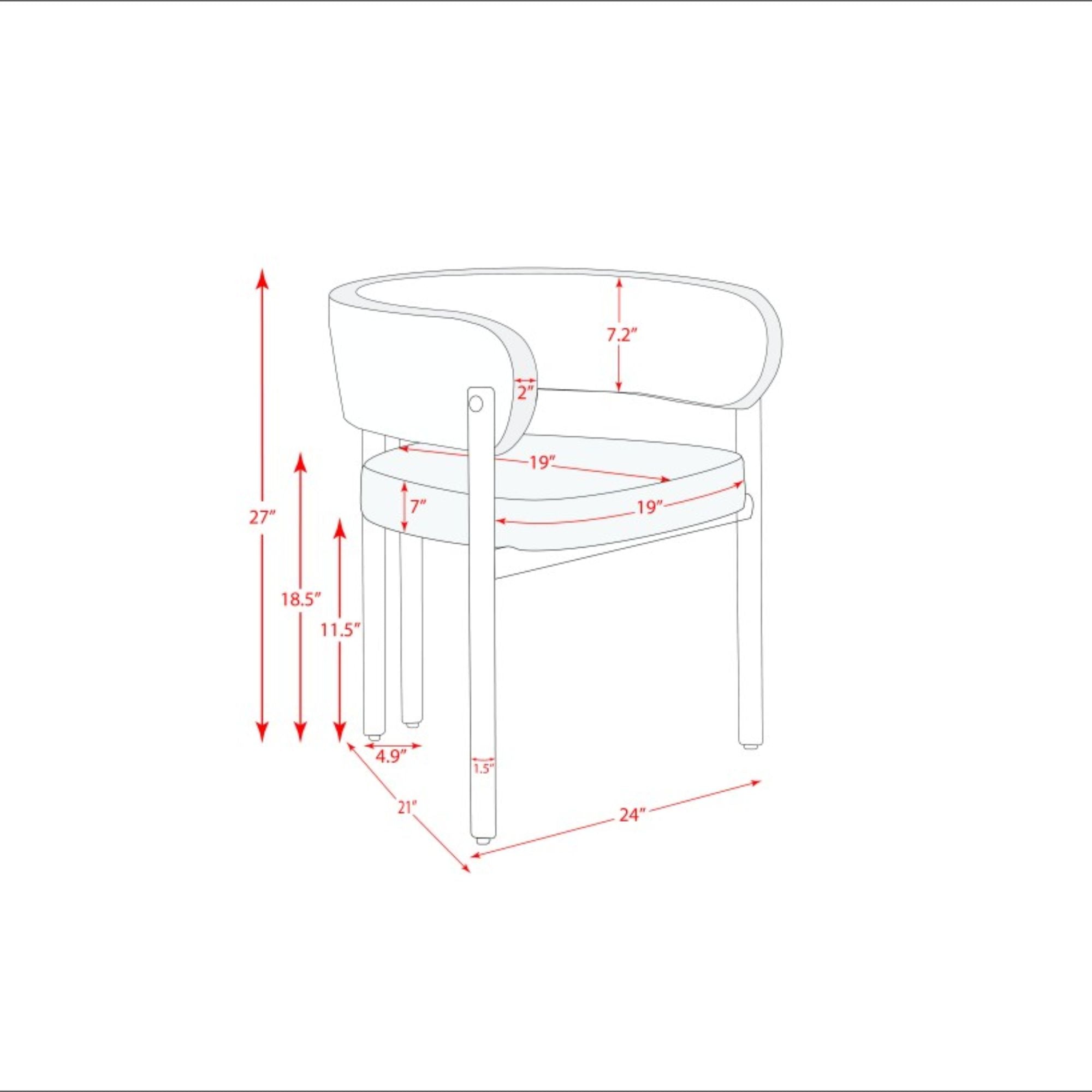 Chaise de salle à manger Belisse crème (Lot de 2)
