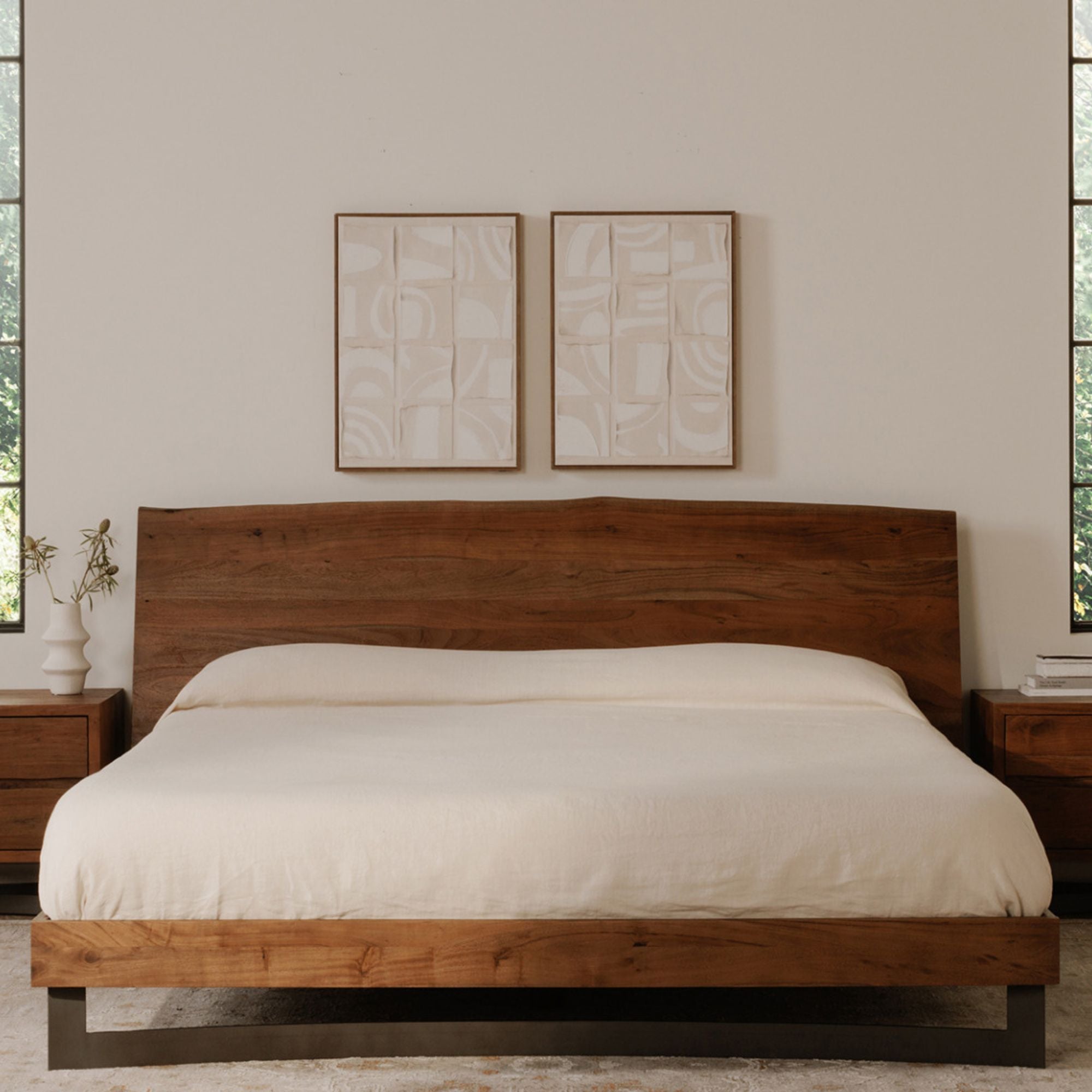 Moe's Home Bent Size Bed Brown | CastleUp Experience Centre Online Furniture