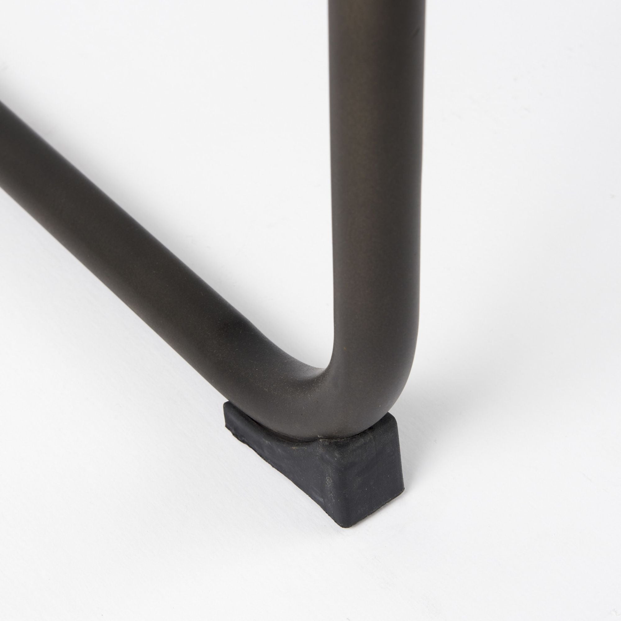Mercana Berbick Leather Iron Frame Dining Chair in Black | CastleUp Experience Centre Online Furniture