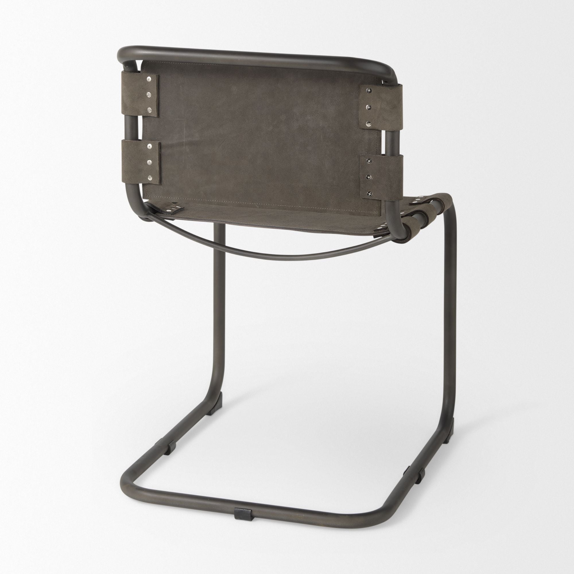Mercana Berbick Iron Frame Dining Chair in Brown | CastleUp Experience Centre Online Furniture