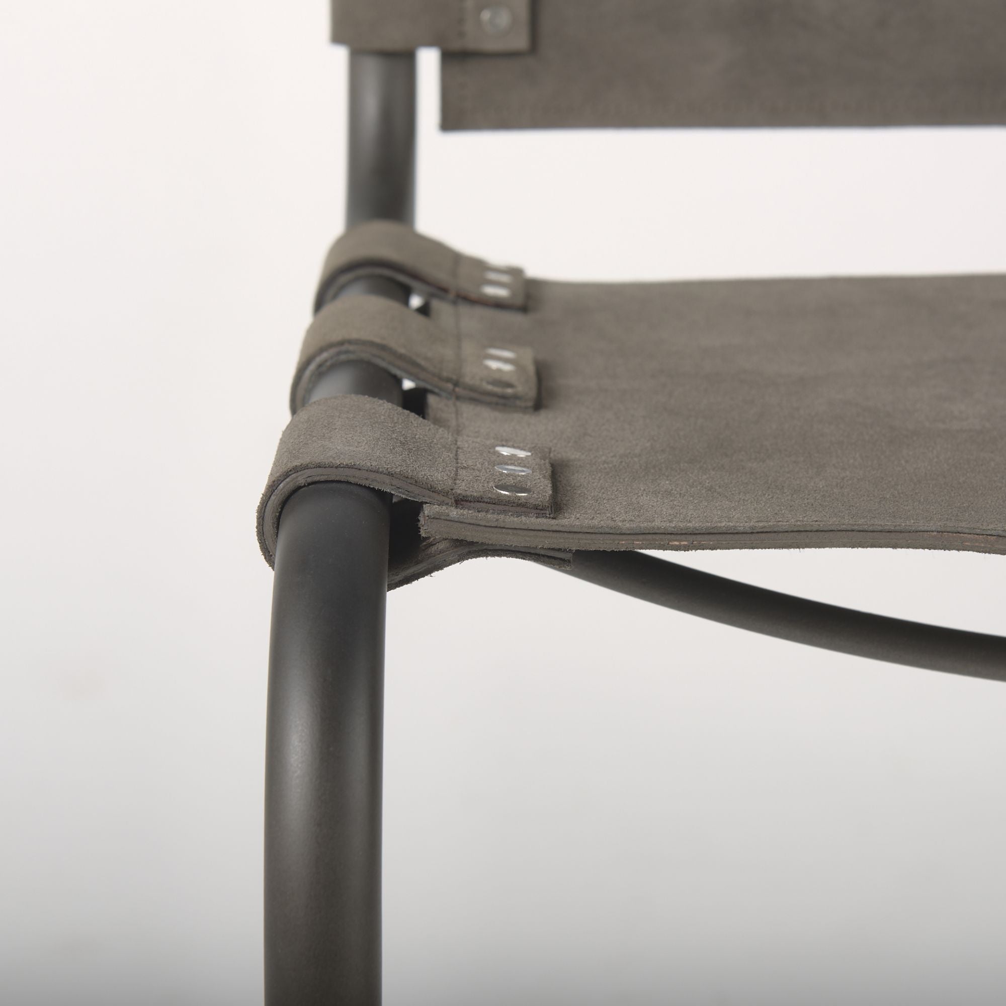 Mercana Berbick Iron Frame Dining Chair in Brown | CastleUp Experience Centre Online Furniture