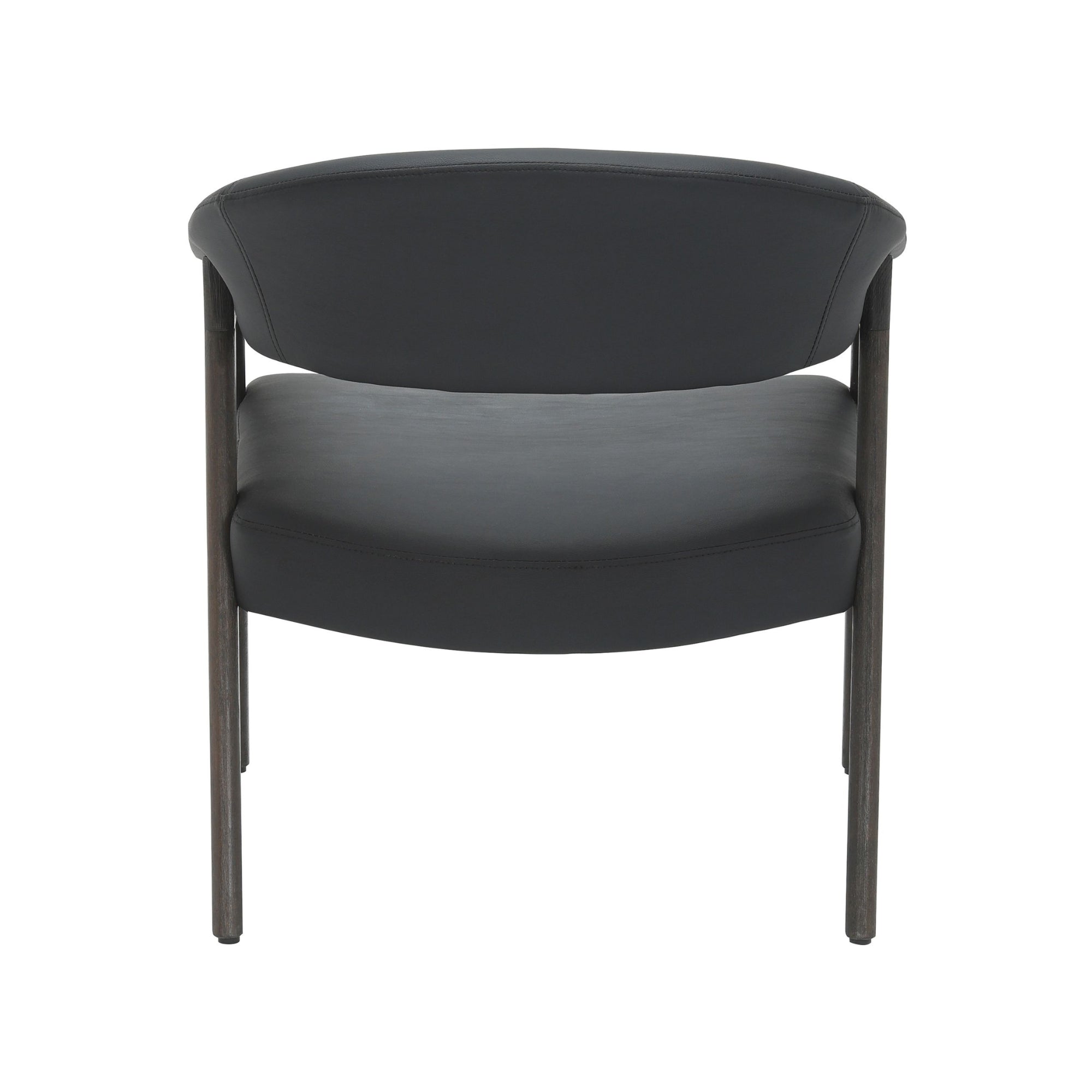 Bexley Accent Chair in Black and Dark Walnut