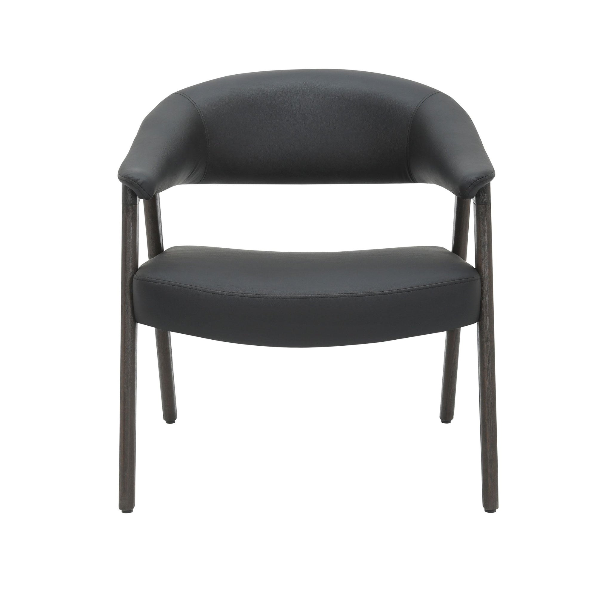 Bexley Accent Chair in Black and Dark Walnut