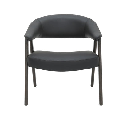 Bexley Accent Chair in Black and Dark Walnut