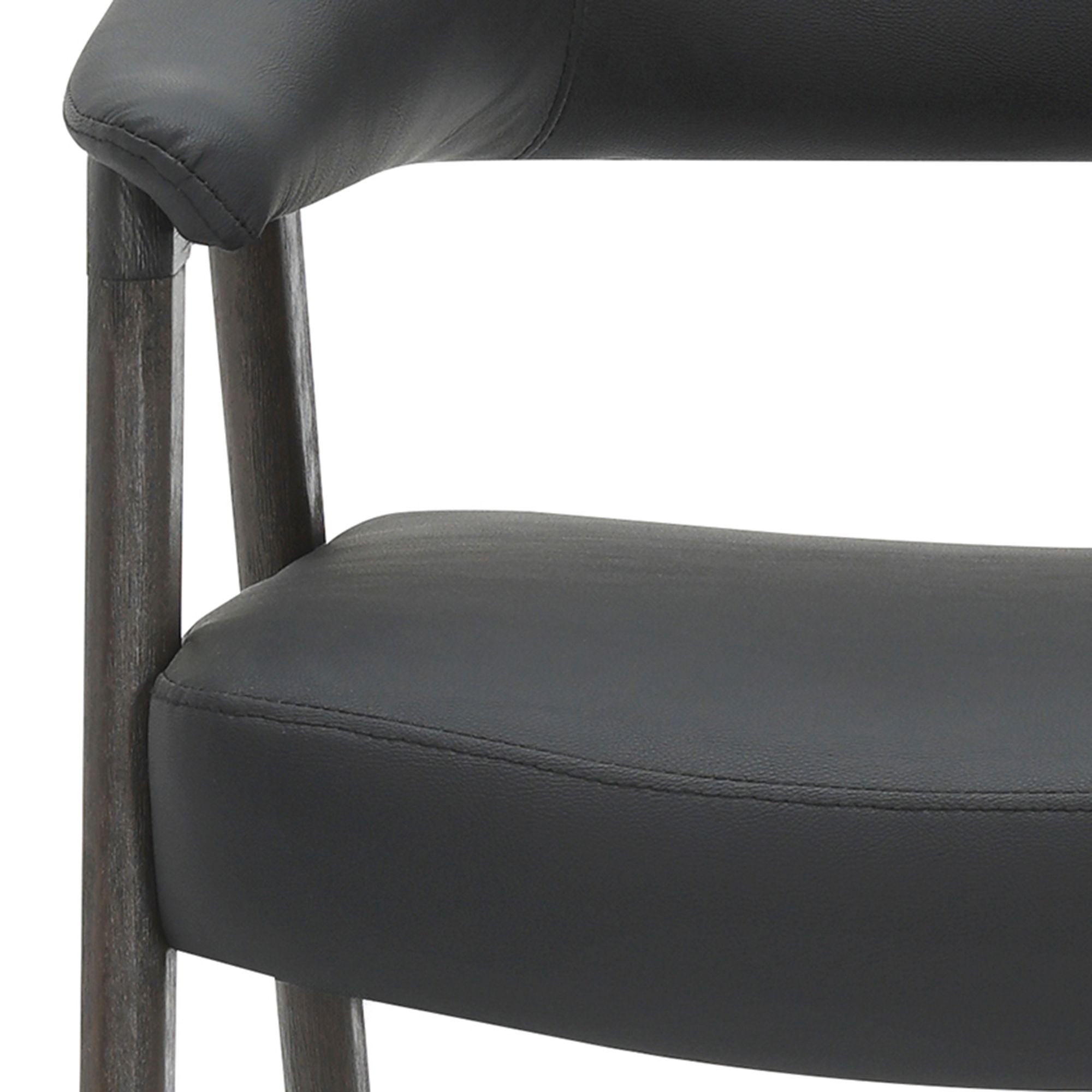 Bexley Accent Chair in Black and Dark Walnut