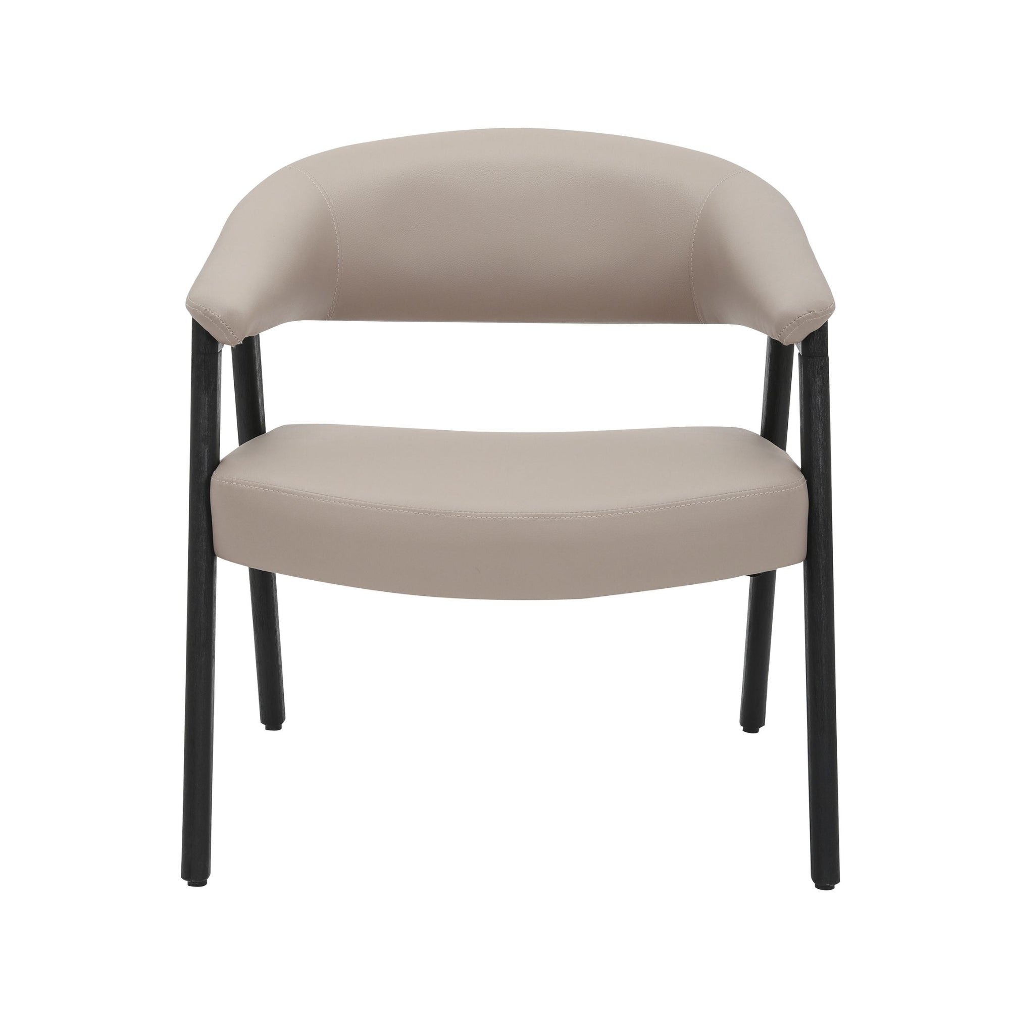 Bexley Accent Chair in Mushroom and Black