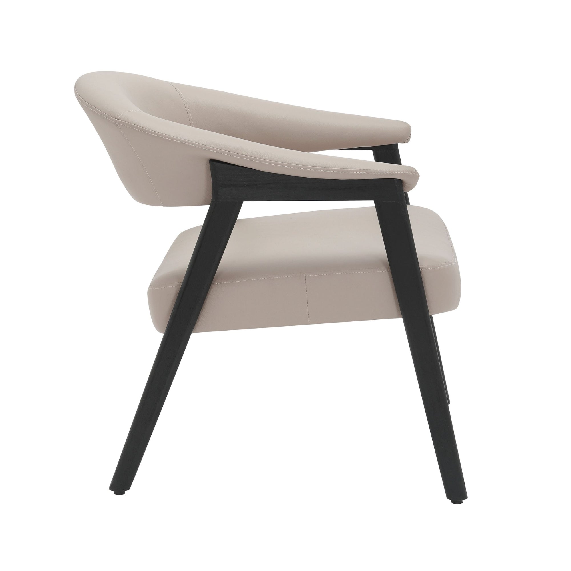 Bexley Accent Chair in Mushroom and Black