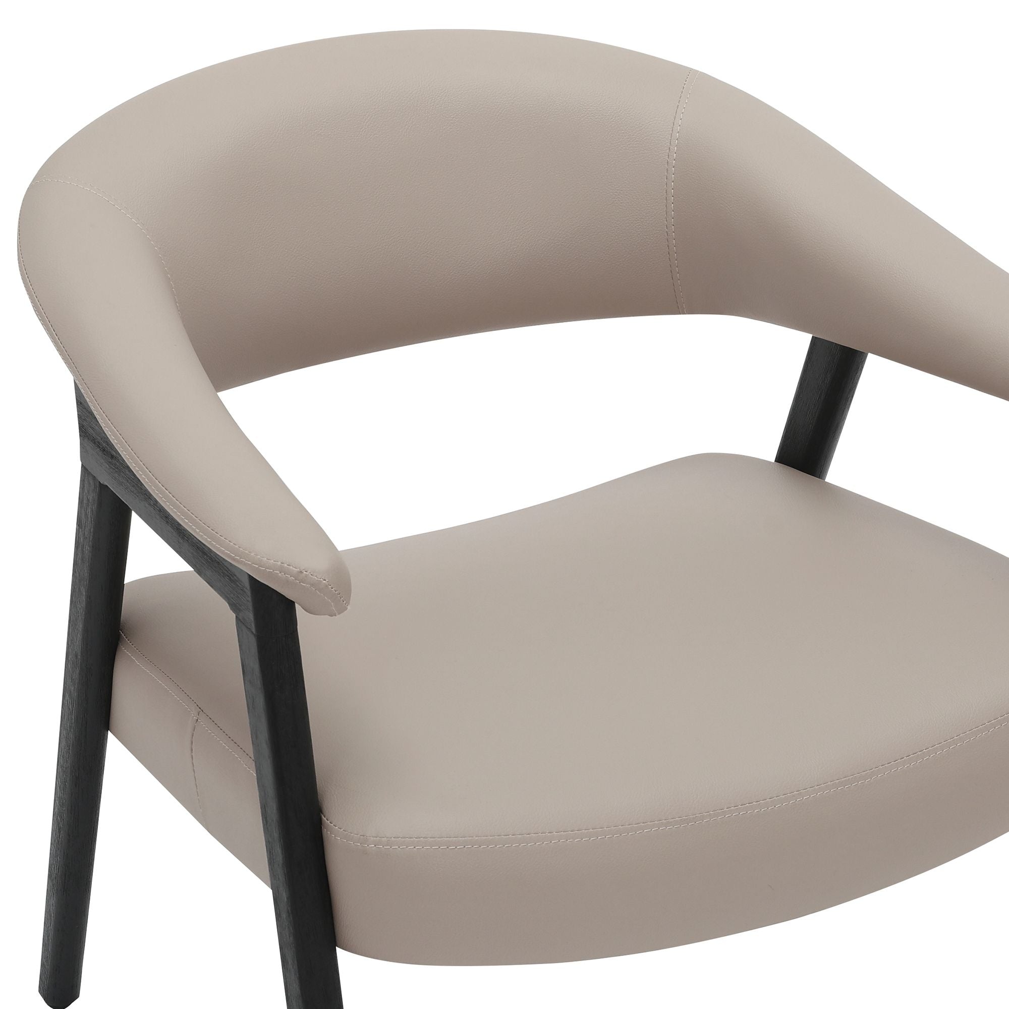 Bexley Accent Chair in Mushroom and Black