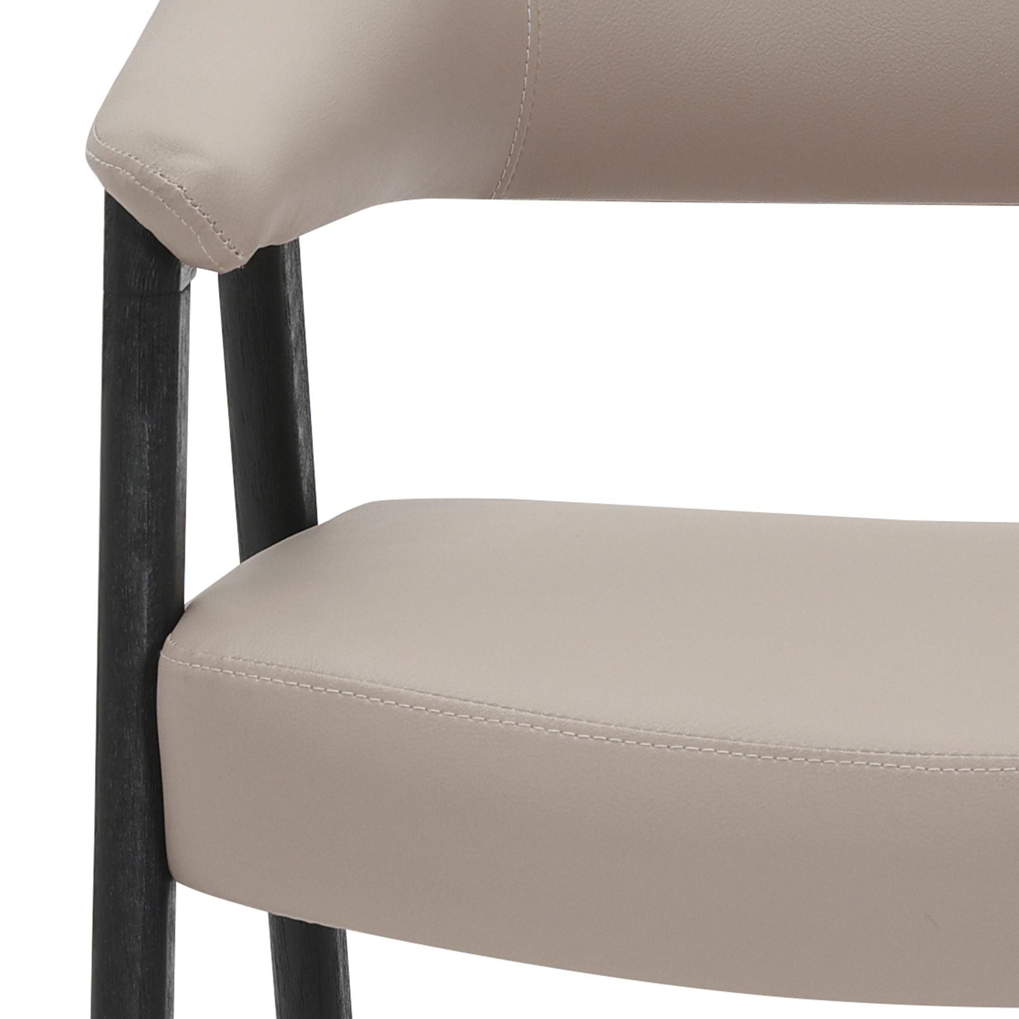 Bexley Accent Chair in Mushroom and Black