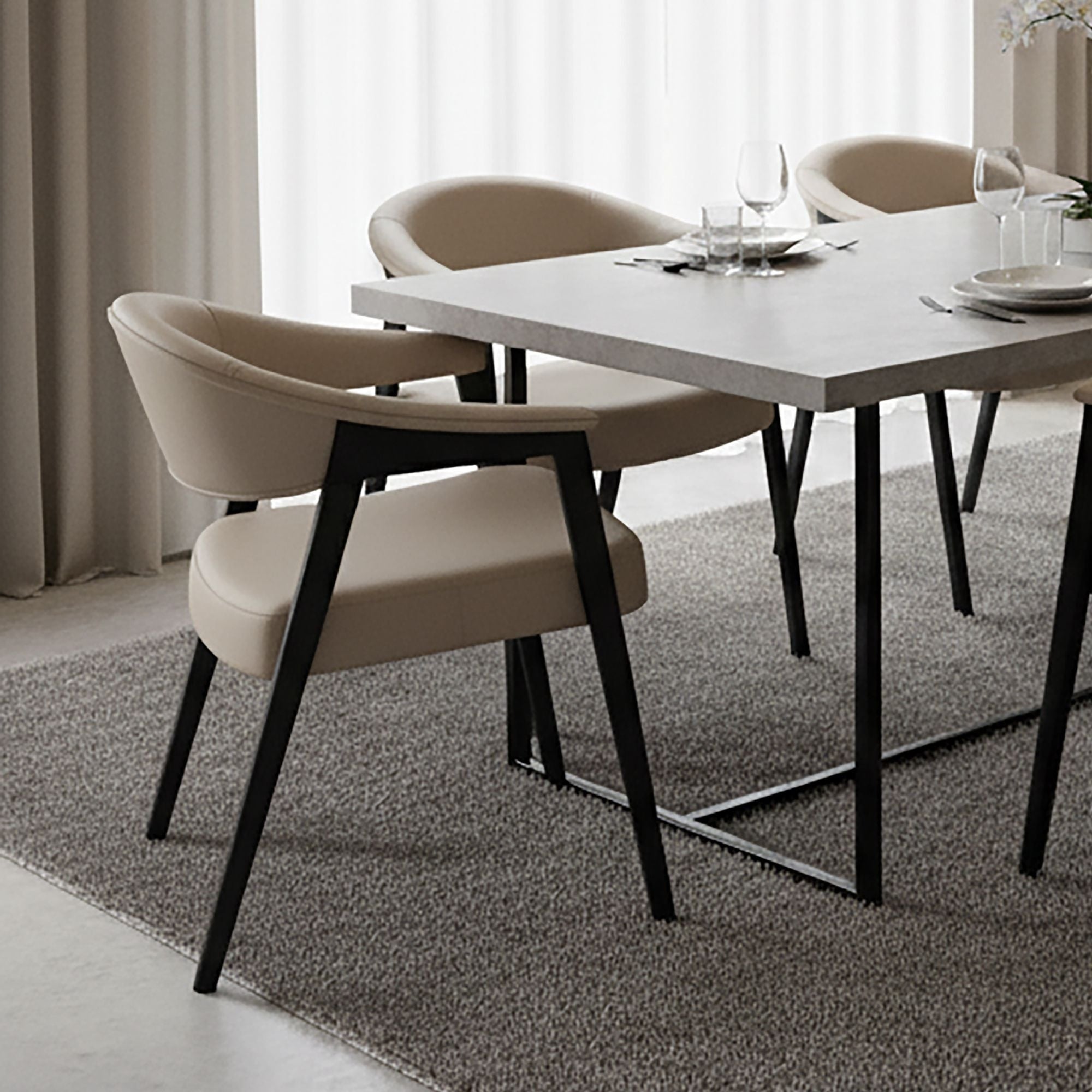 Bexley Dining Chair in Mushroom (Set of 2)