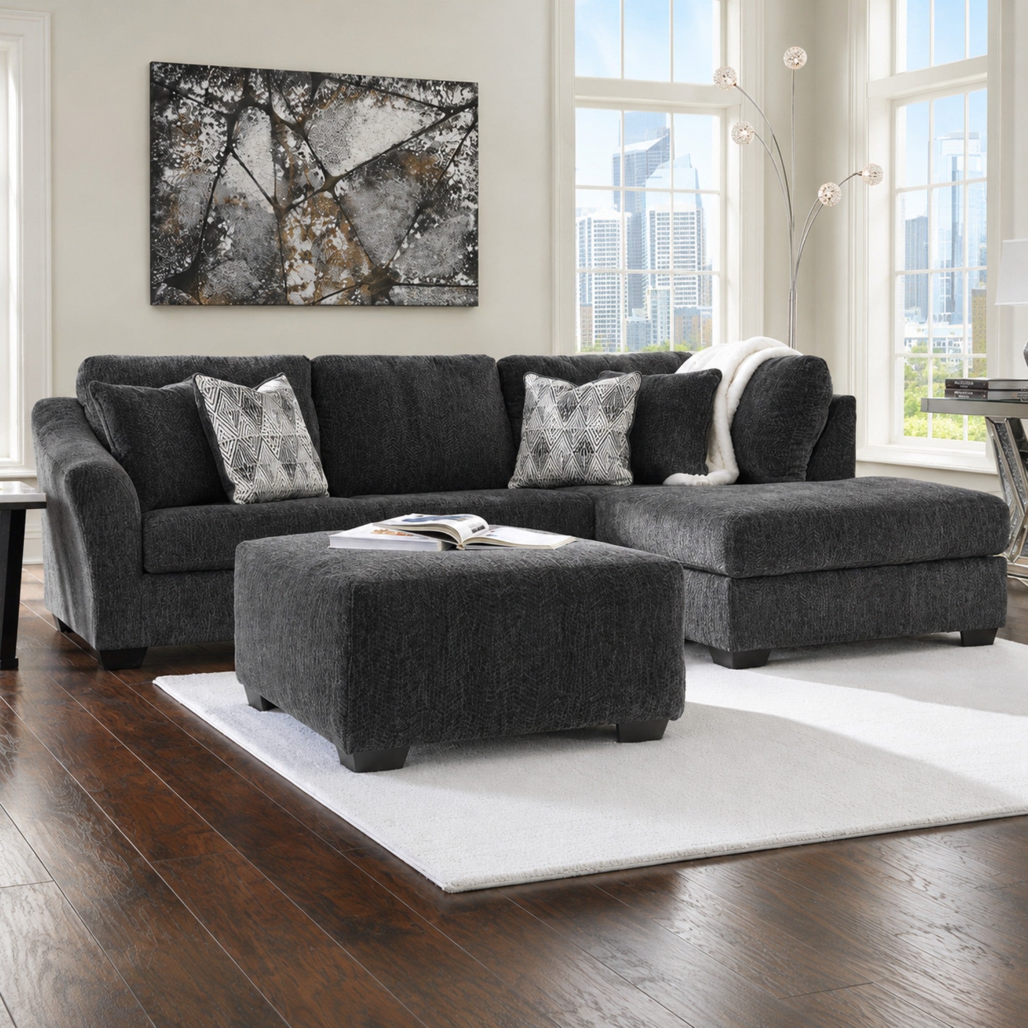 Biddeford 2-Piece Sectional Sleeper with Chaise