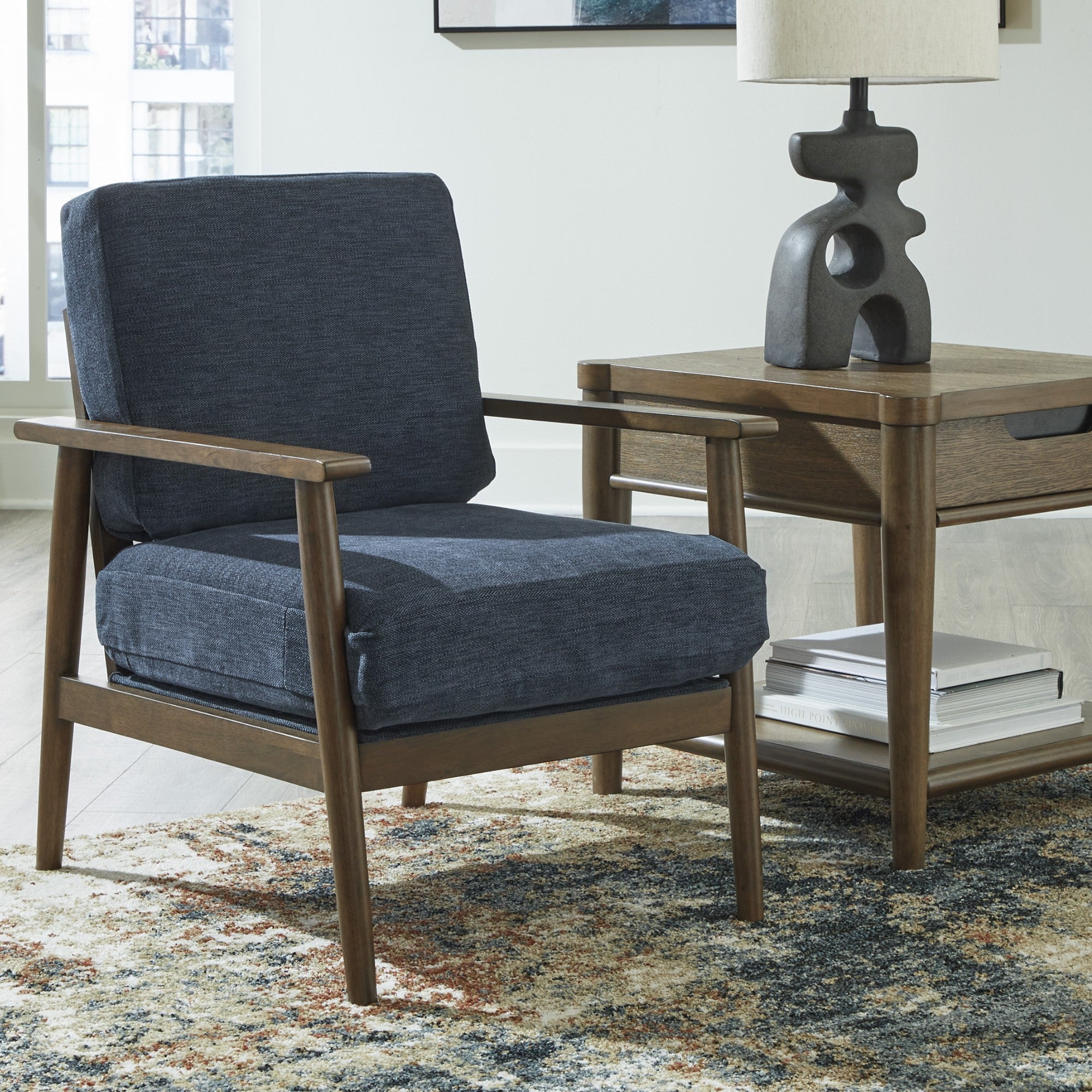 Bixler Chair in Navy
