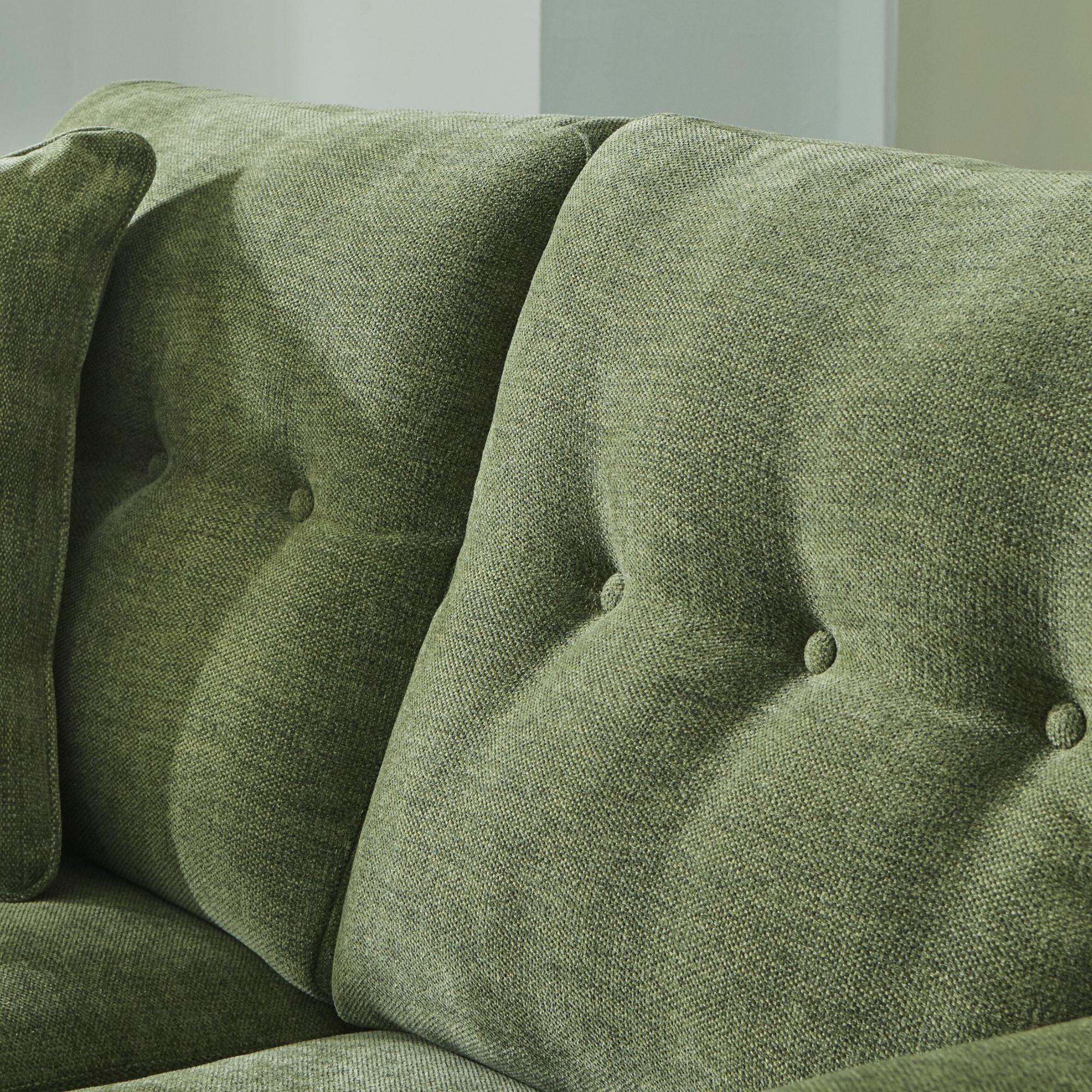 Signature Design by Ashley Bixler sofa set in olive with plush cushions and modern design, perfect for contemporary living rooms.