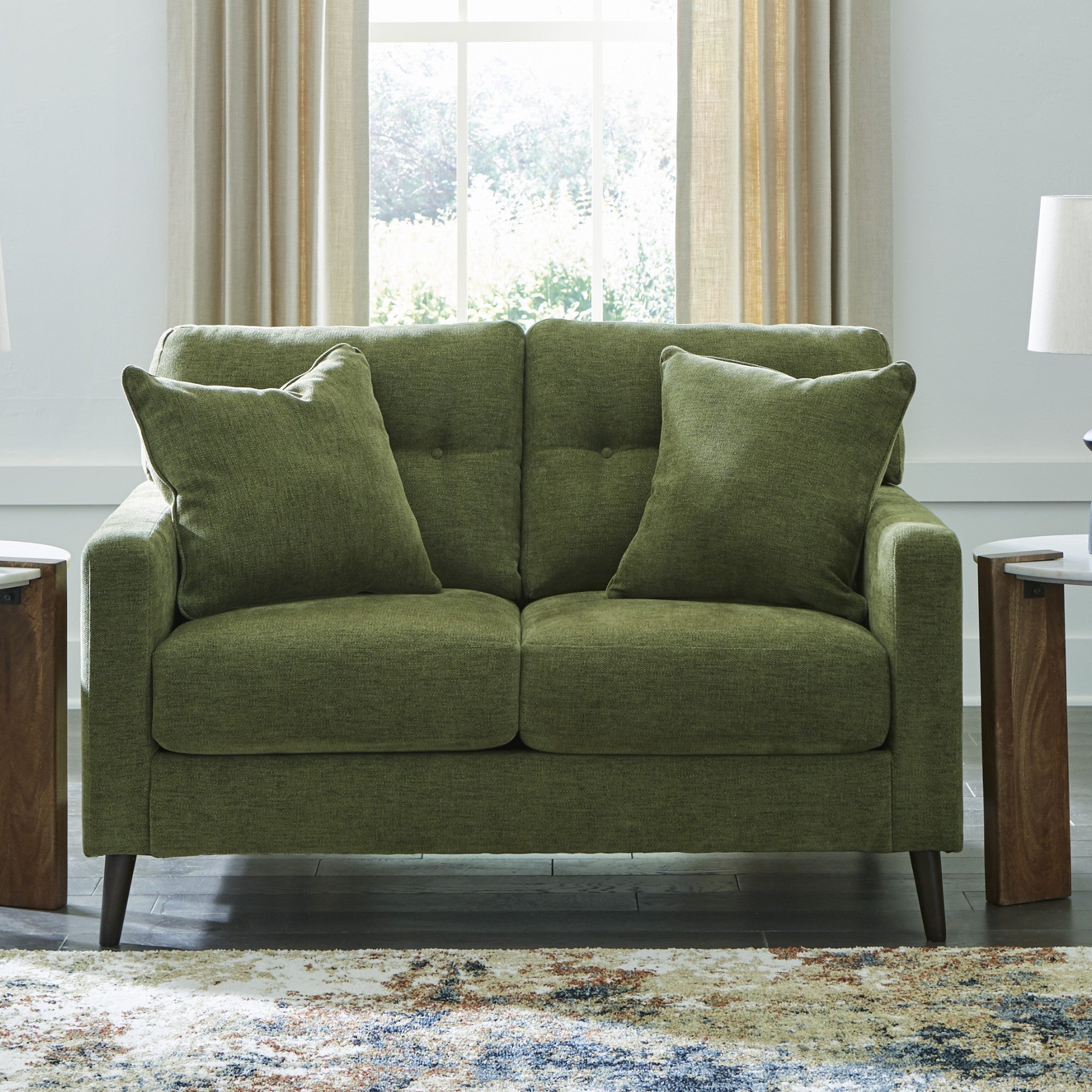 Bixler Loveseat in Olive