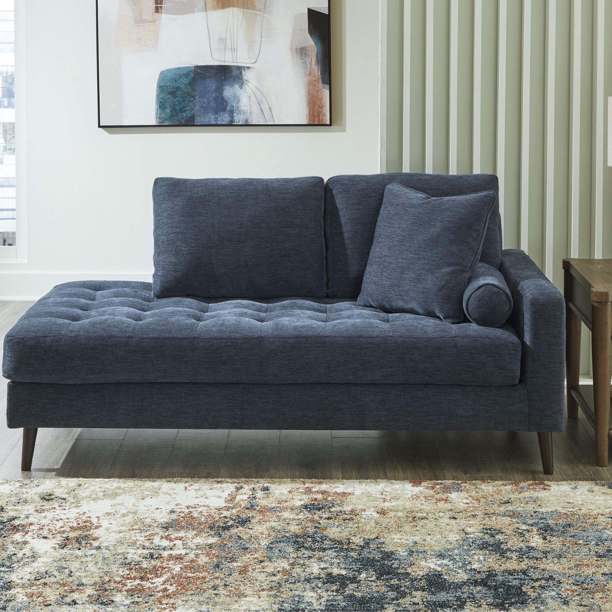 Bixler RAF Corner Chaise in Navy