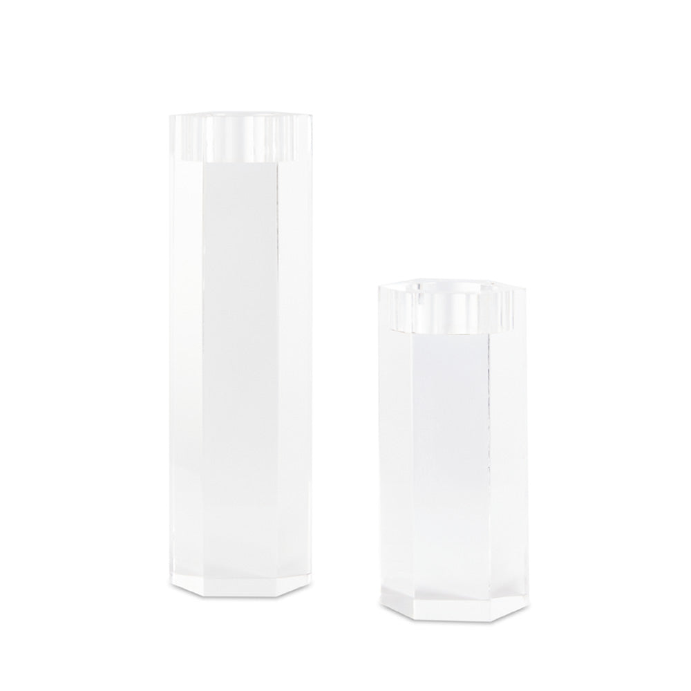 Blaine Acrylic Candle Holders - Set of 2.