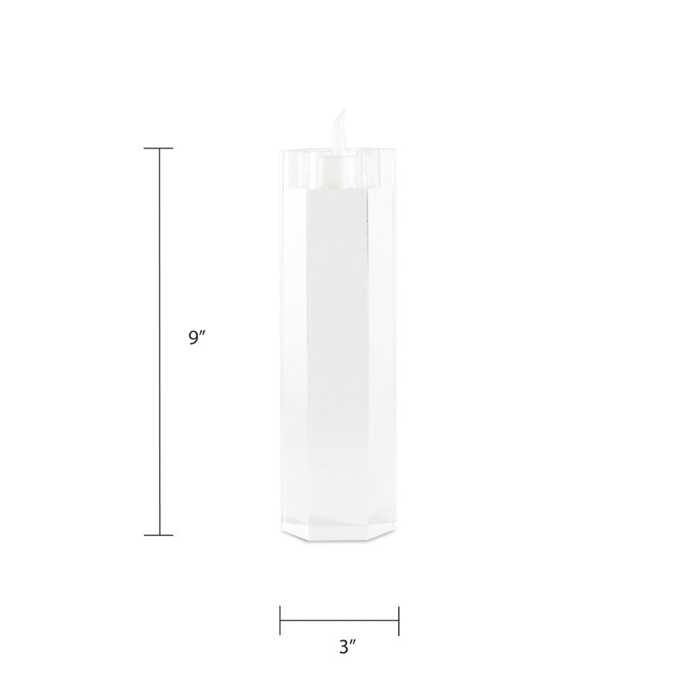 Blaine Acrylic Candle Holders - Set of 2.