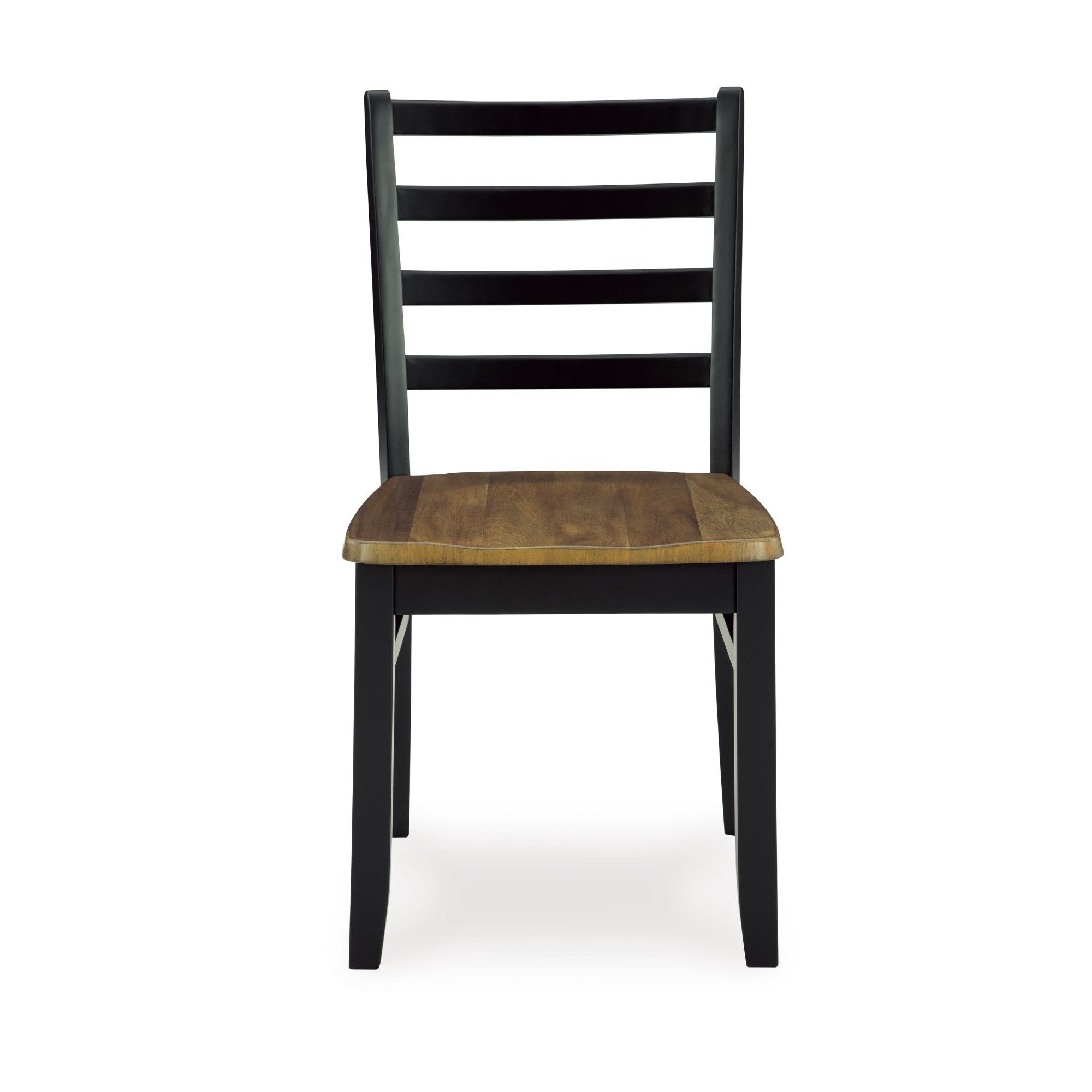 Brown and black Blondon 7-piece rectangular dining room set by Signature Ashley, includes table and matching chairs, stylish for dining space.