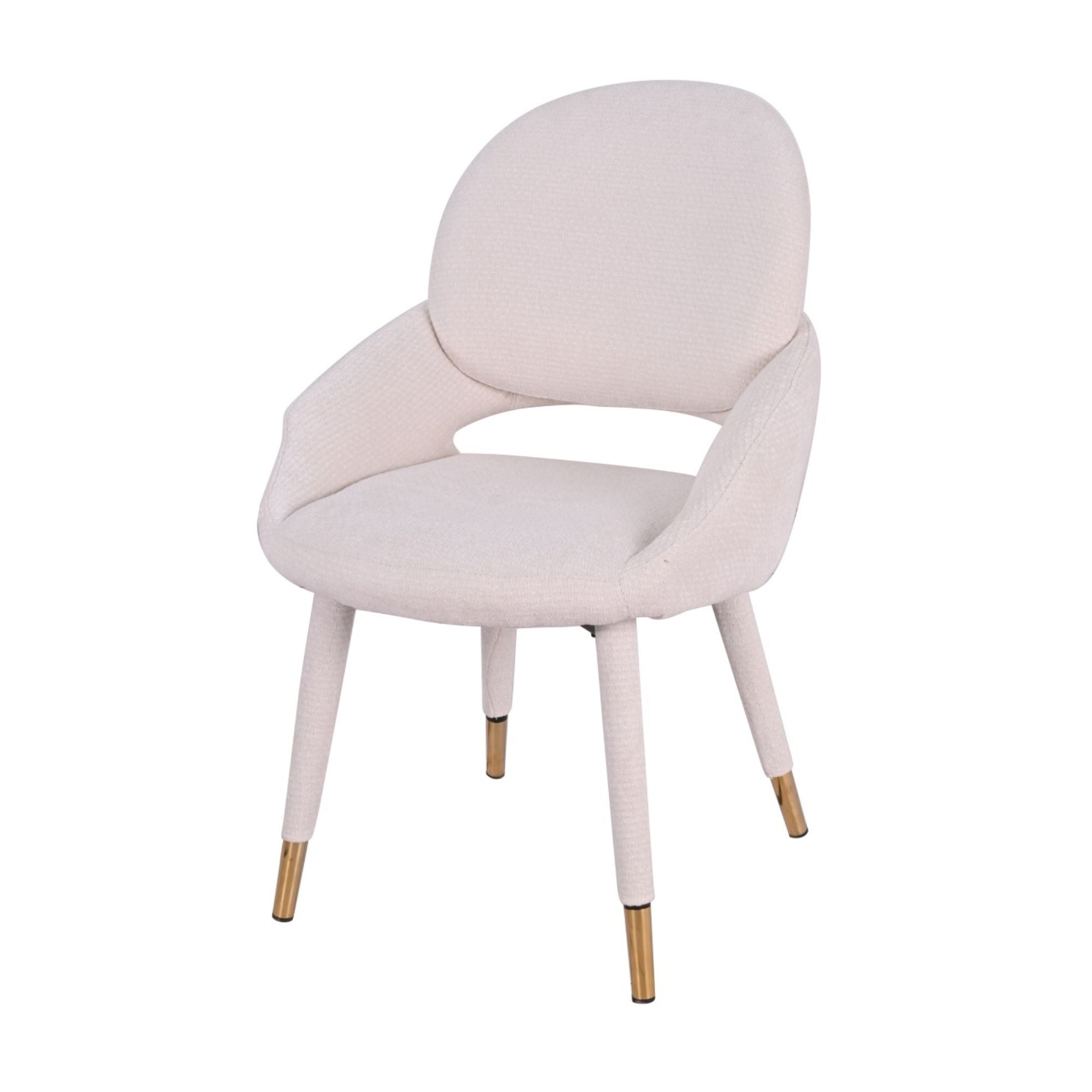 Lot de 2 chaises de salle à manger Bode, beiges
