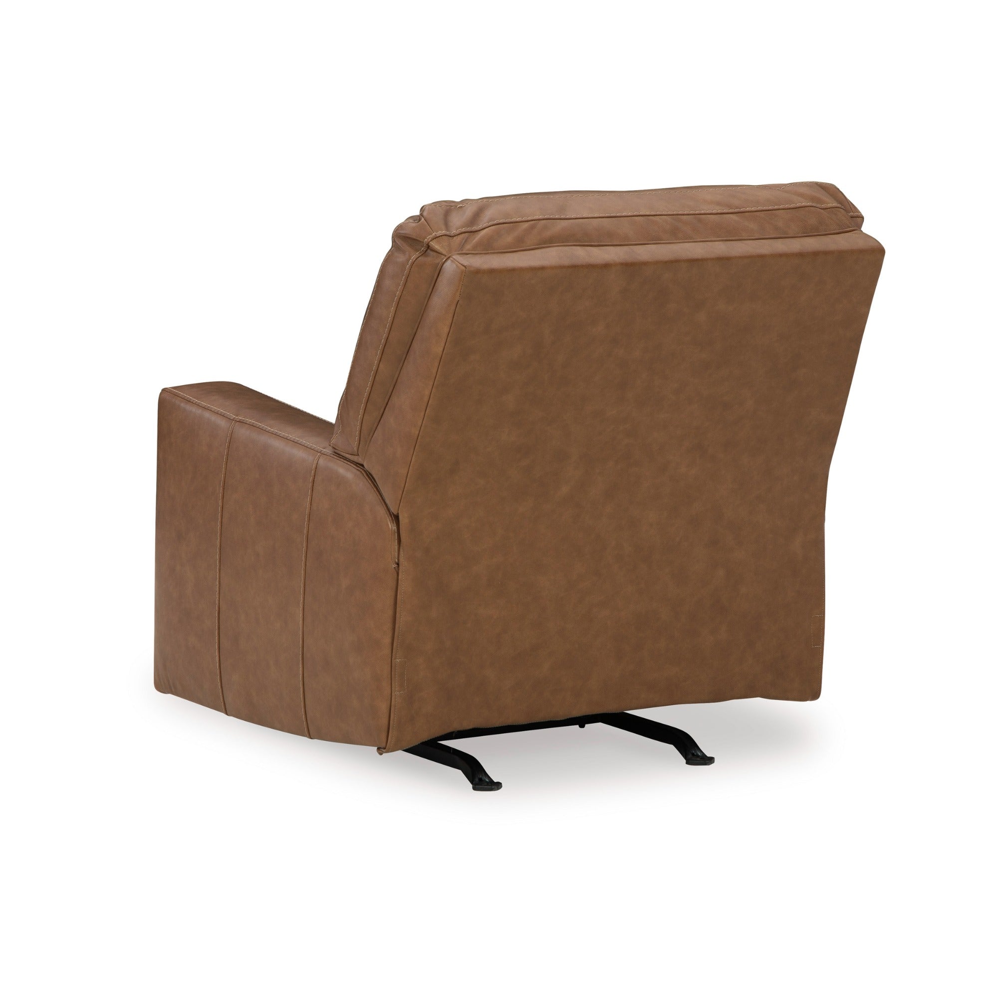 Bolsena Leather Rocker Recliner in Caramel