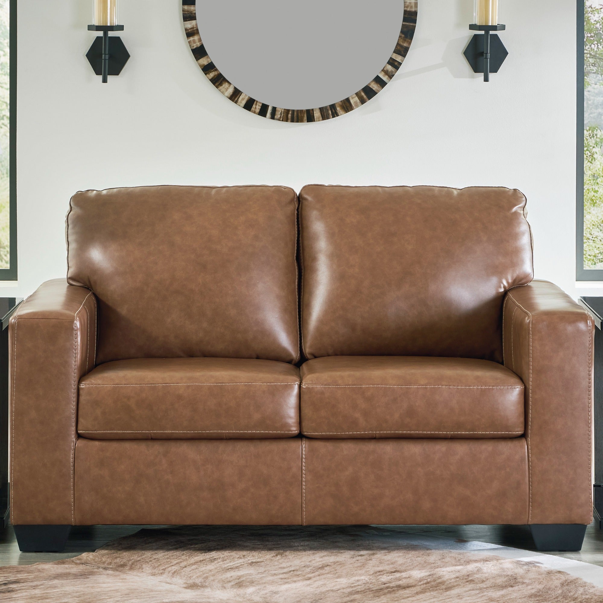 Causeuse Ashley Bolsena caramel
