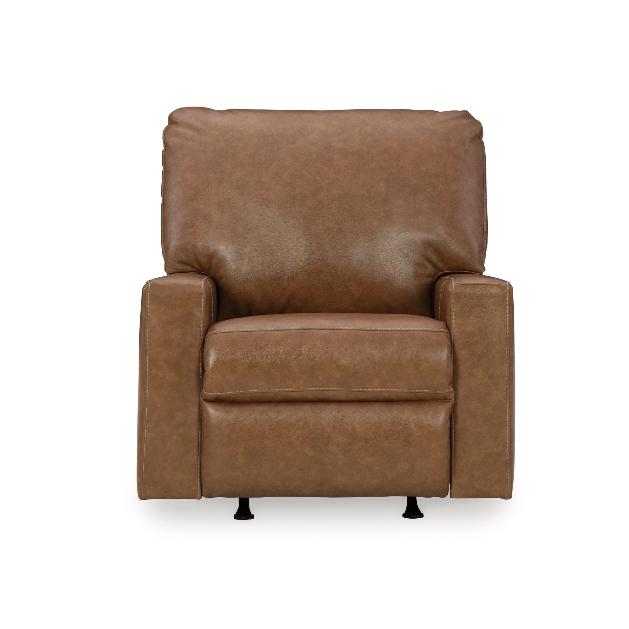 Bolsena Leather Rocker Recliner in Caramel