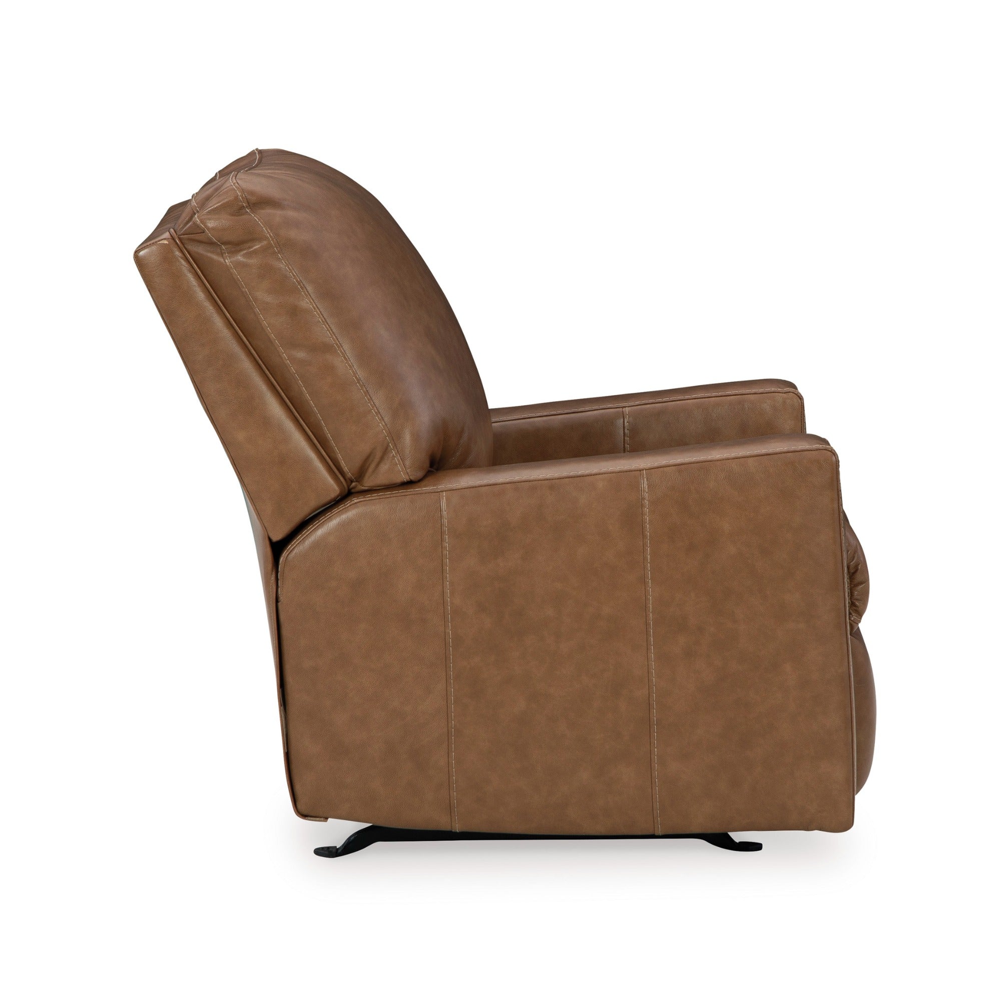 Bolsena Leather Rocker Recliner in Caramel