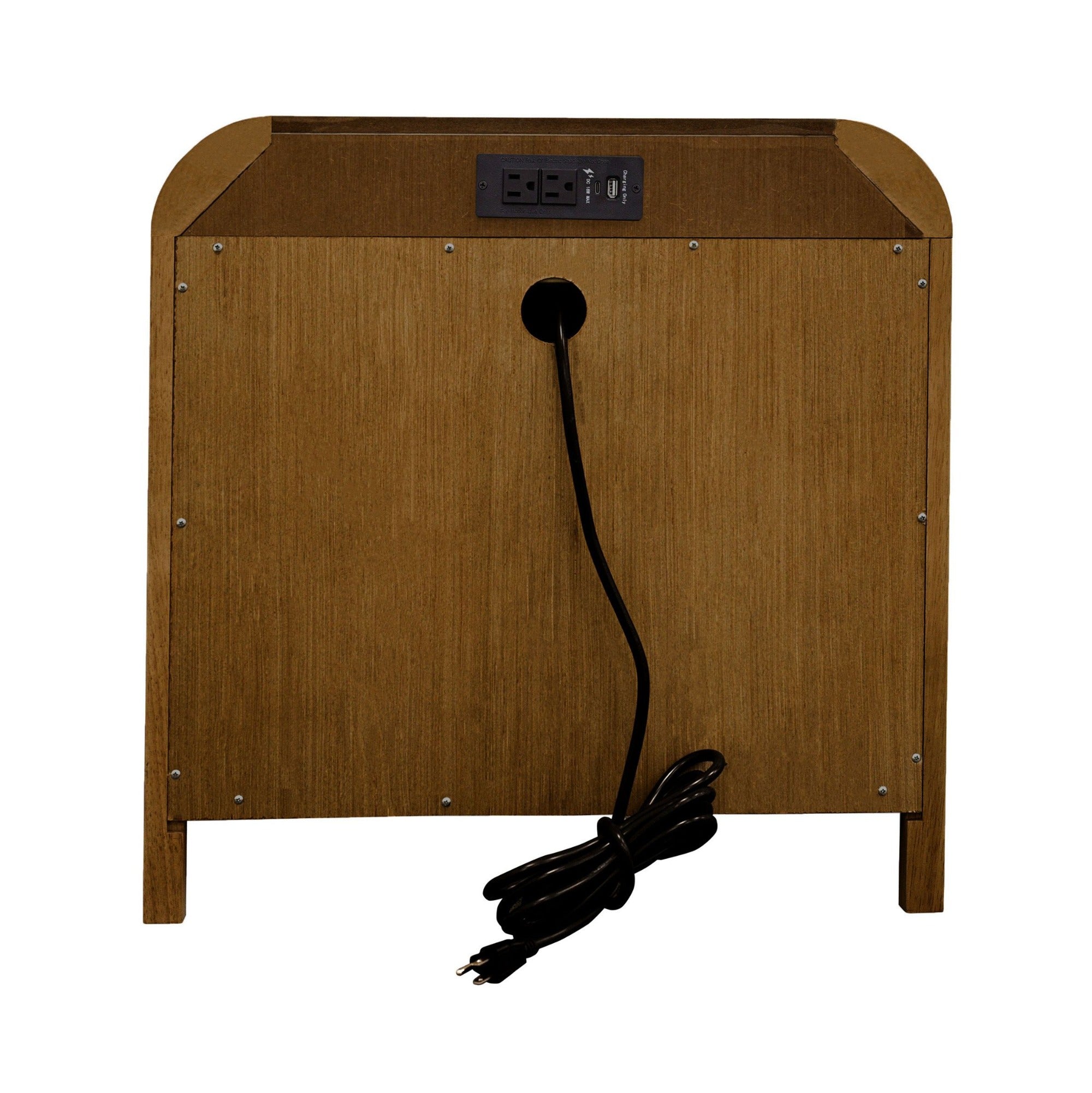 owman 1 Drawer Accent Table in Walnut