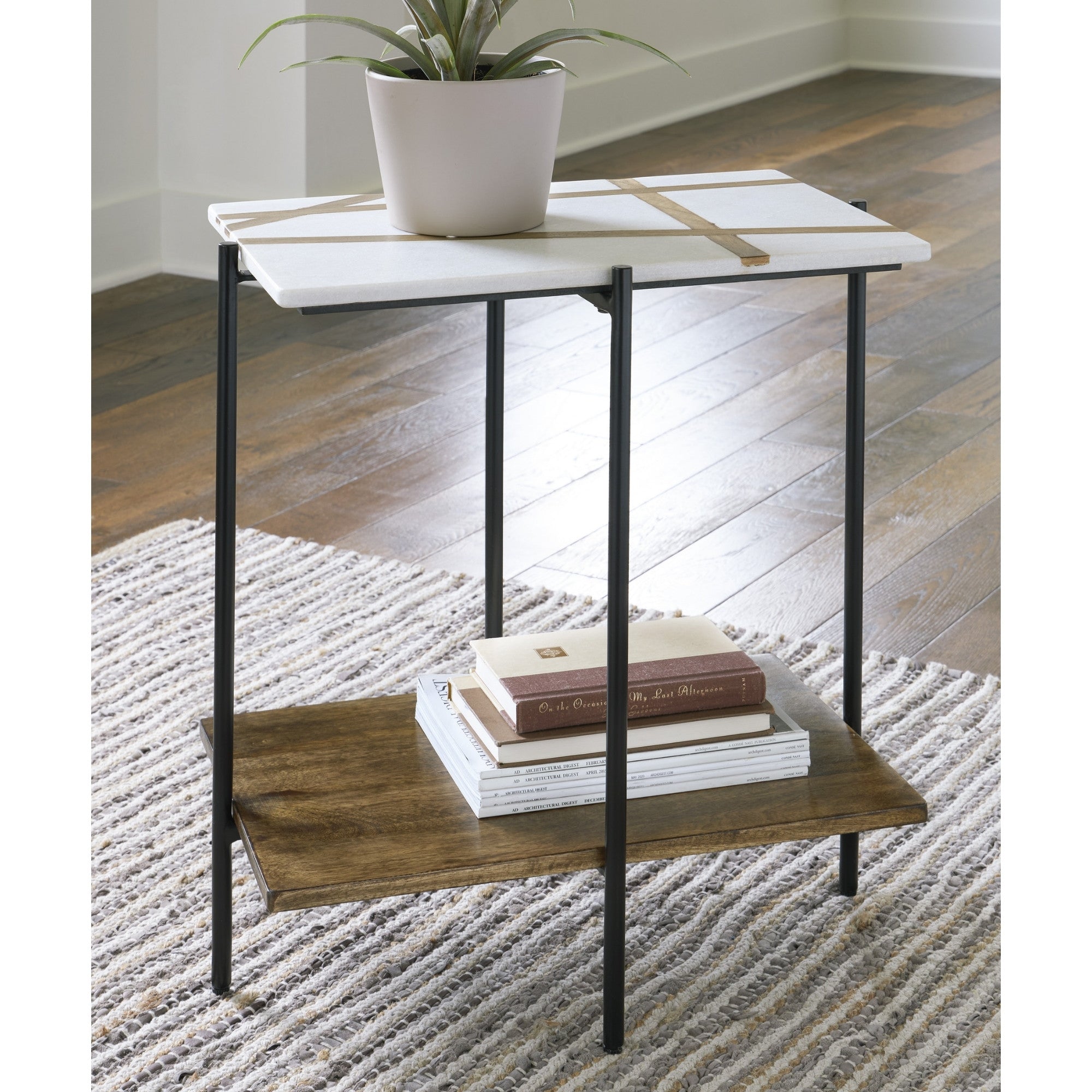 Braxmore Marble Top Accent Table
