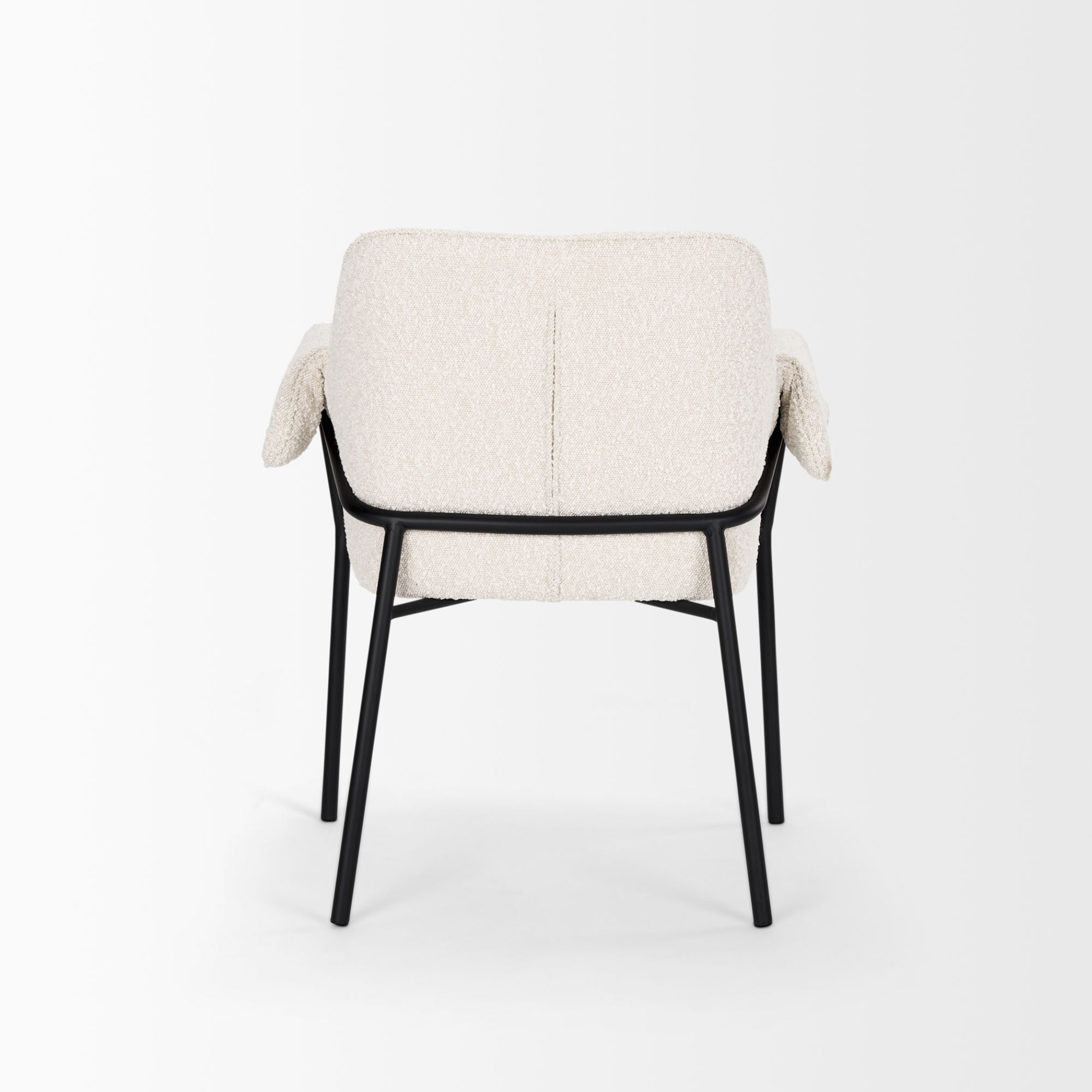 Mercana Brently Boucle Fabric Dining Chair in Cream | CastleUp Experience Centre Online Furniture