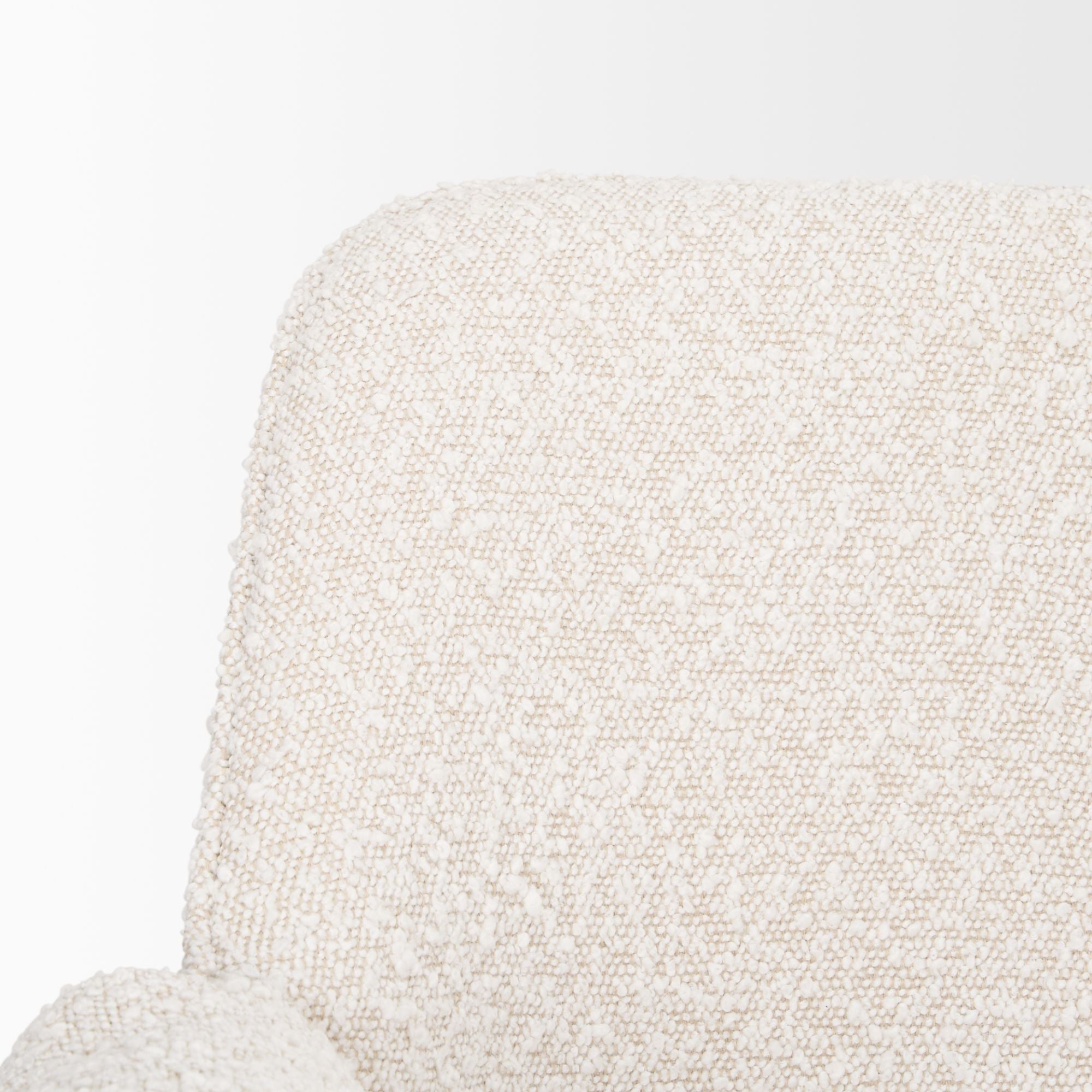 Mercana Brently Boucle Fabric Dining Chair in Cream | CastleUp Experience Centre Online Furniture