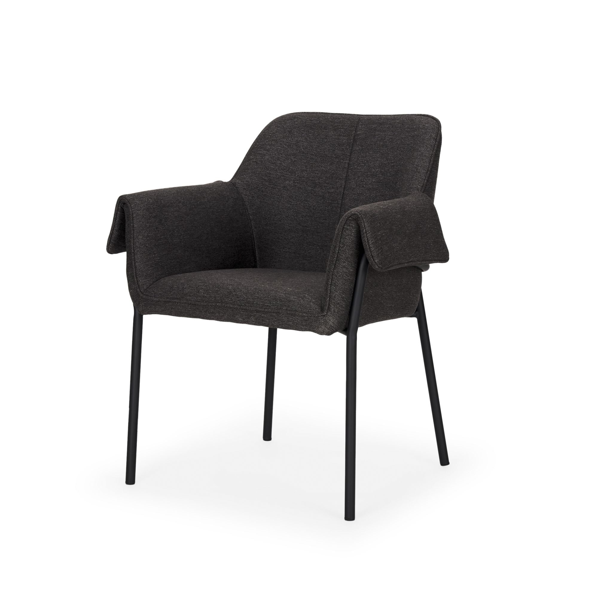 Mercana Brently Fabric Dining Chair in Gray | CastleUp Experience Centre Online Furniture