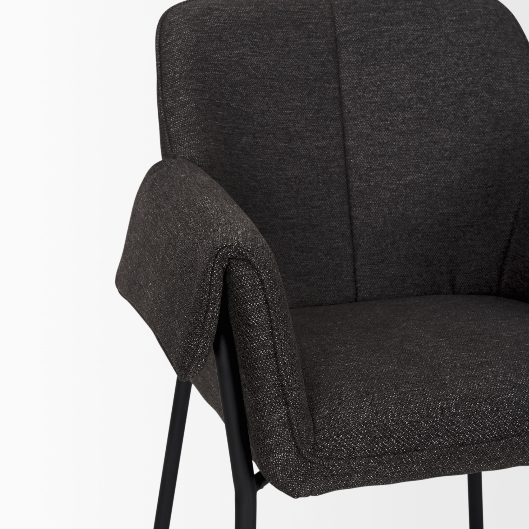 Mercana Brently Fabric Dining Chair in Gray | CastleUp Experience Centre Online Furniture