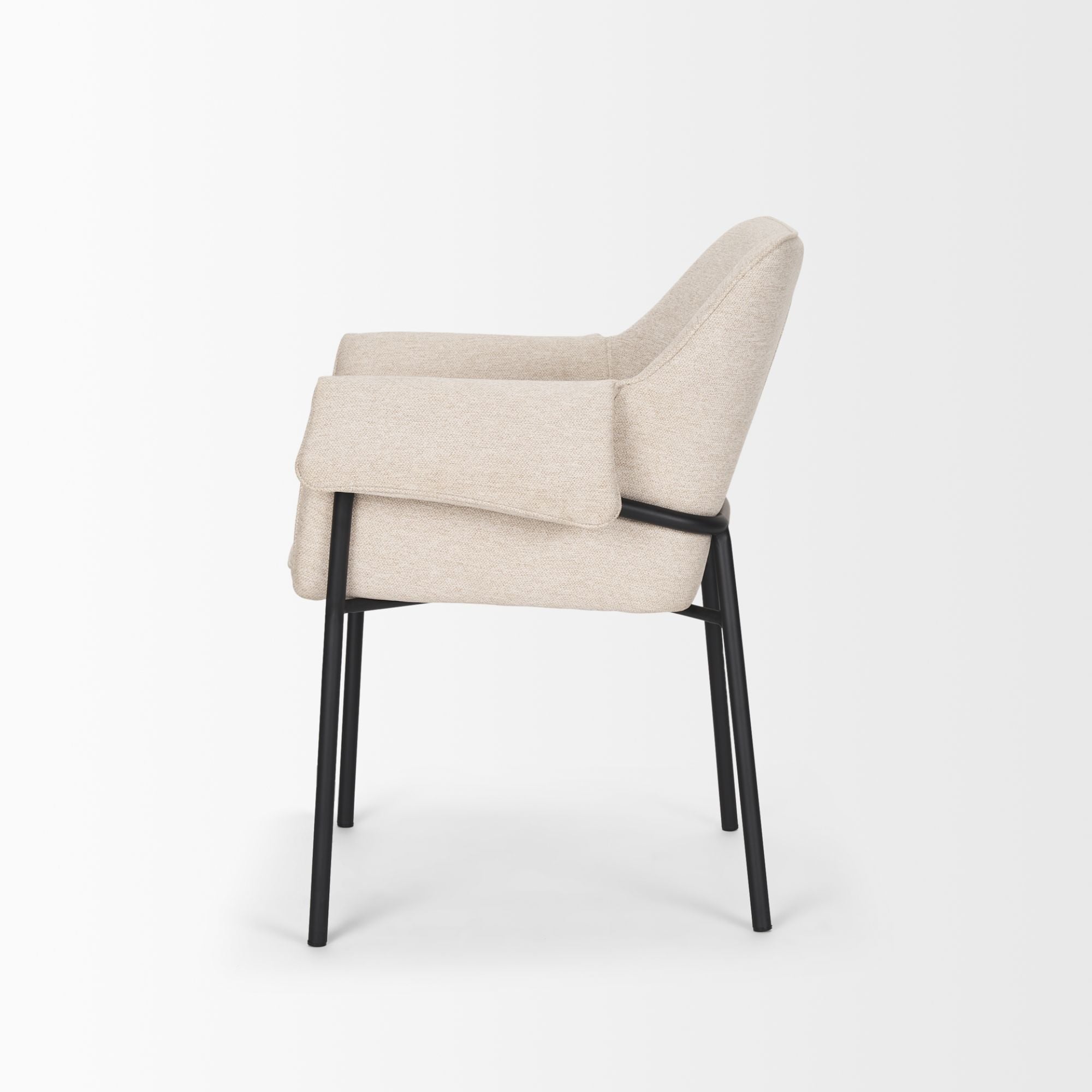 Mercana Brently Fabric Dining Chair in Oatmeal | CastleUp Experience Centre Online Furniture