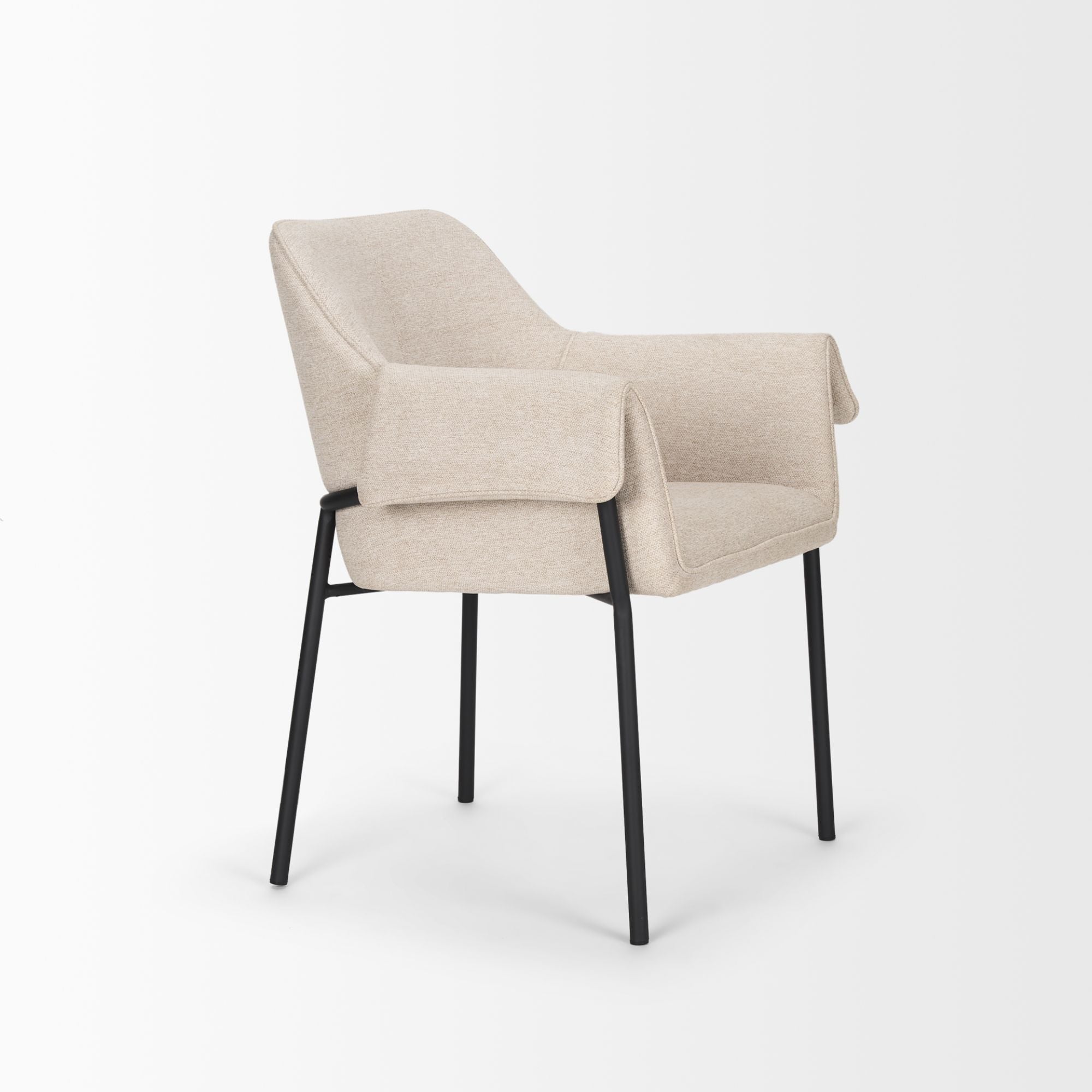 Mercana Brently Fabric Dining Chair in Oatmeal | CastleUp Experience Centre Online Furniture