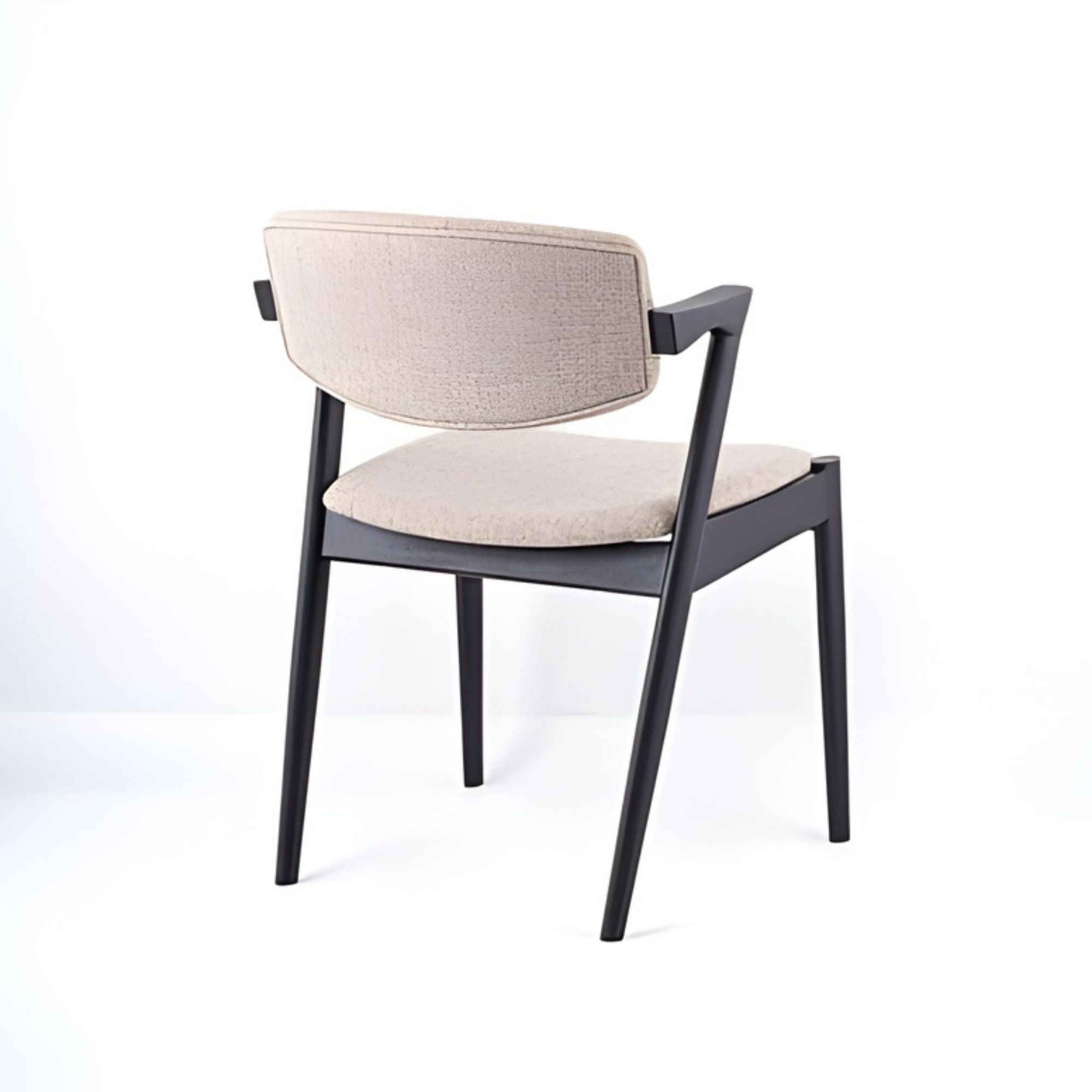 Brera Collection Wood Frame Dining Chair Beige/Black | CastleUp Experience Centre Online Furniture