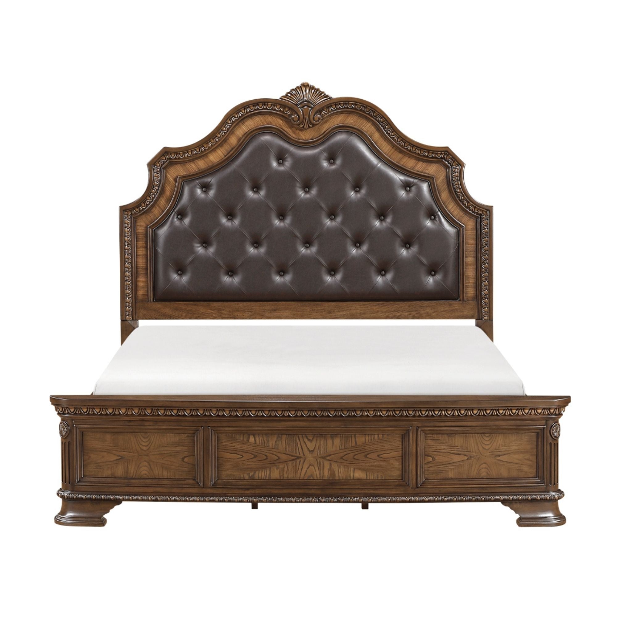 Bridgepoint bedroom set by MAZ featuring a modern bed frame with matching nightstands and stylish bedroom furniture.